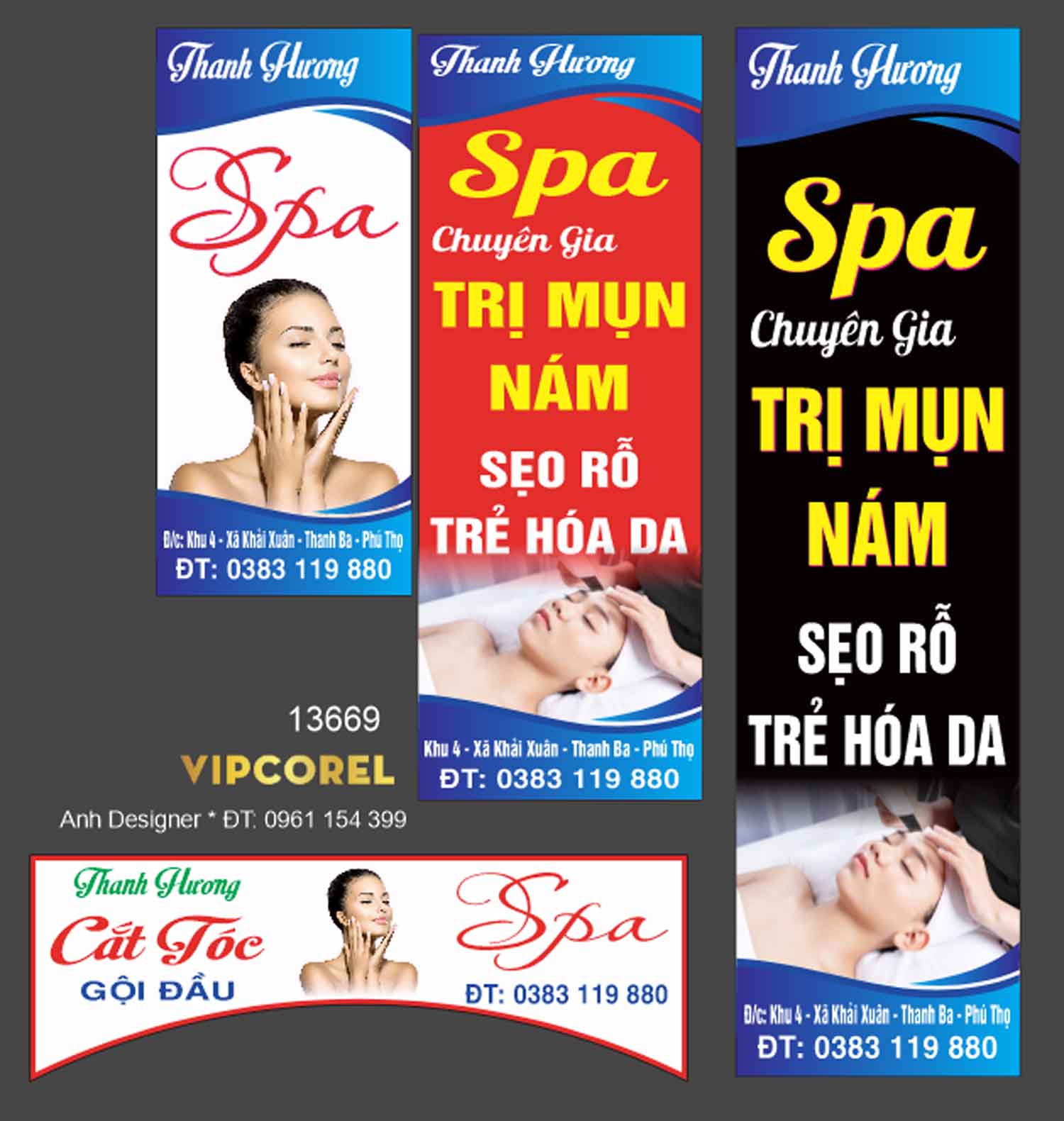 Thanh Hương Spa – Cắt tóc gội đầu file corel