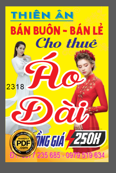 Market Thiên Ân – Bán buôn bán lẻ cho thuê Áo Dài file CDR