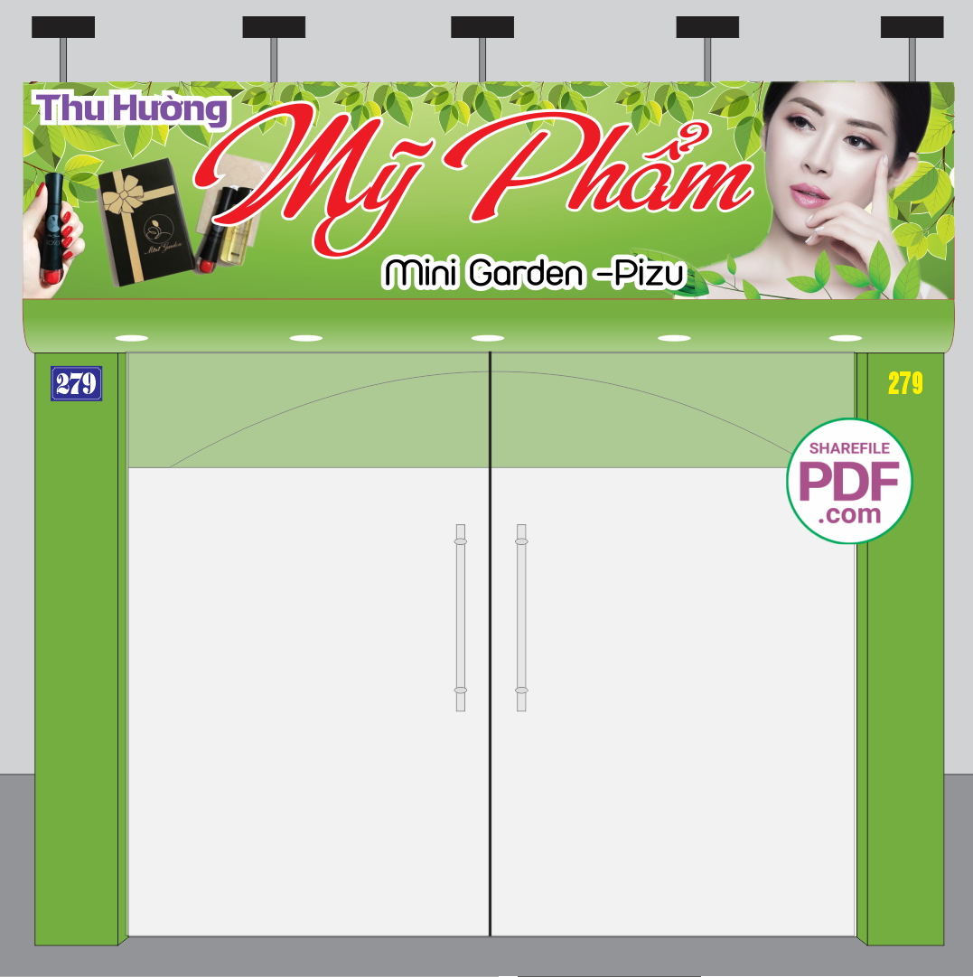 Biển Thu Hương – Mỹ phẩm Mini Garden file PDF & CDR