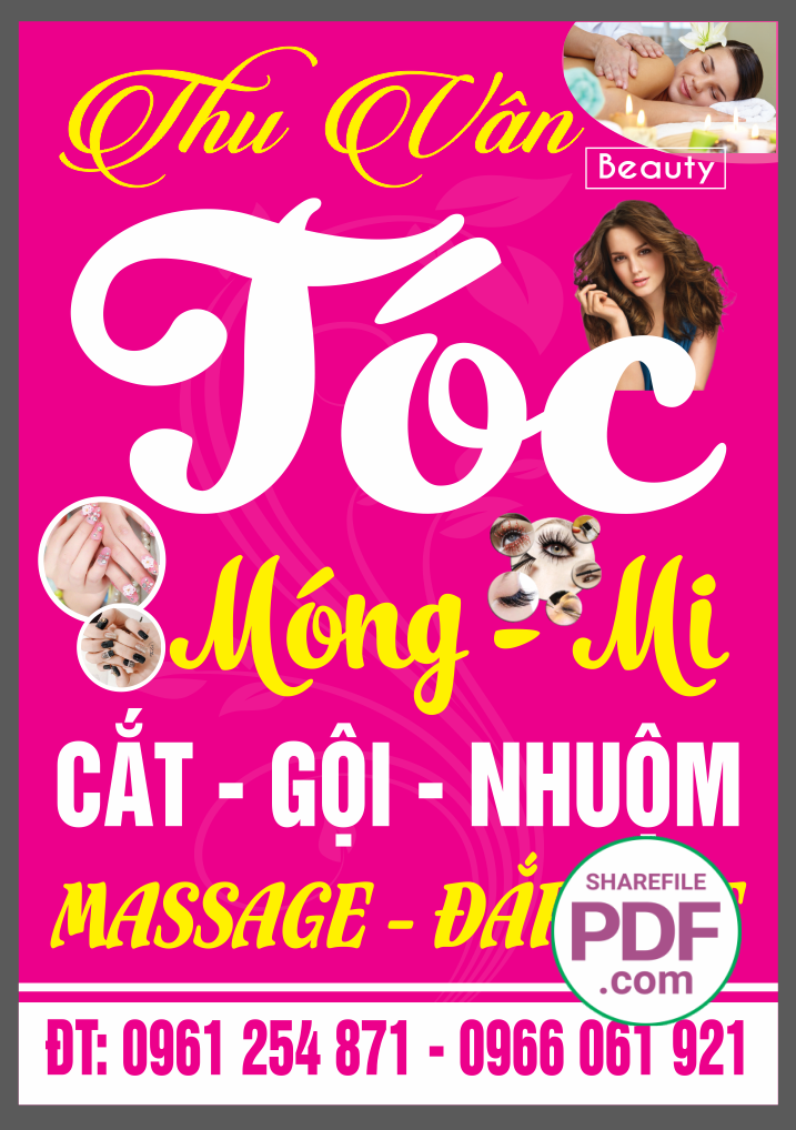 Biển Tóc Thu Vân – Móng mi cắt gội nhuộm file PDF & CDR