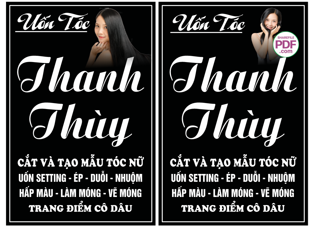 Biển Uốn tóc Thanh Thùy file PDF & CDR