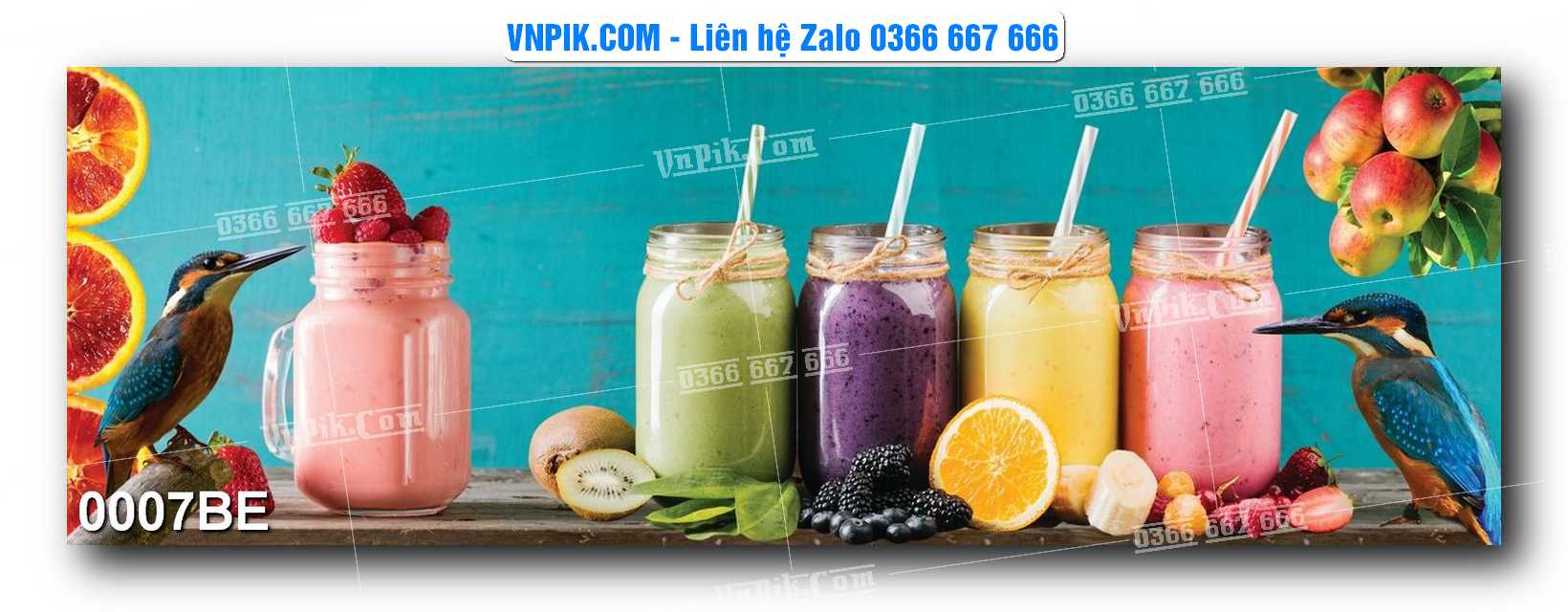 Tranh treo tường trang trí phòng bếp đẹp mã 0007BE