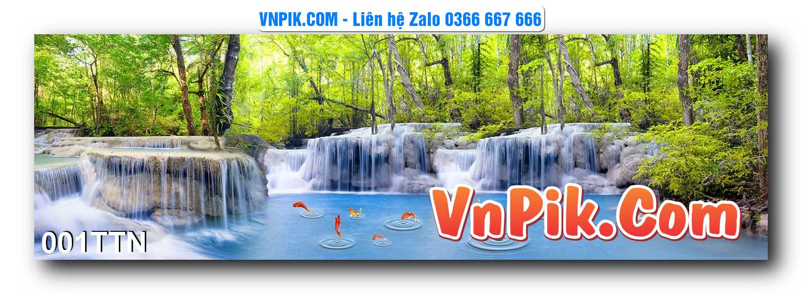 Tranh thác nước – Tranh phong thủy – Tranh treo tường mã 001TTN