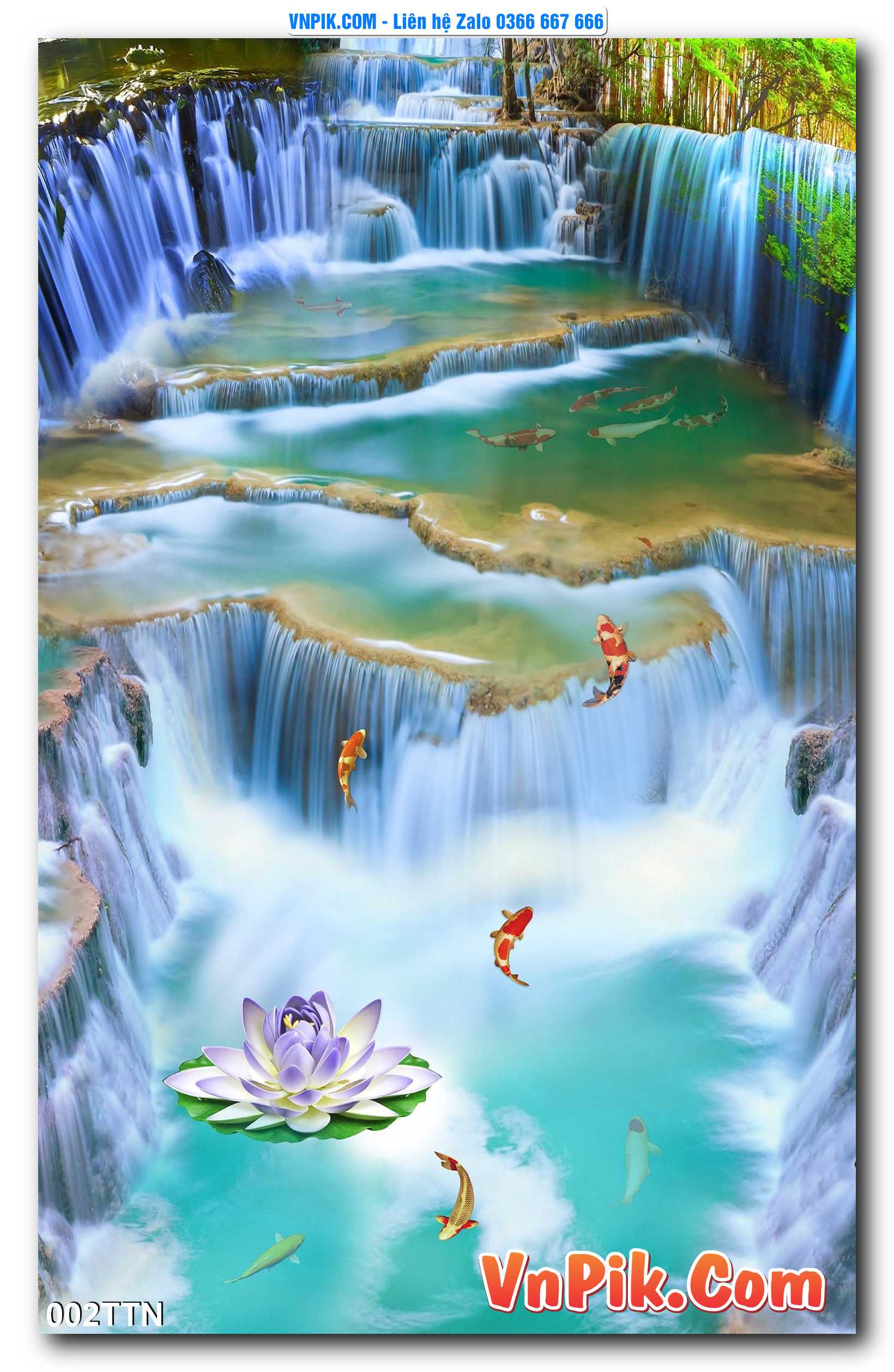 Tranh thác nước – Tranh phong thủy – Tranh treo tường mã 002TTN