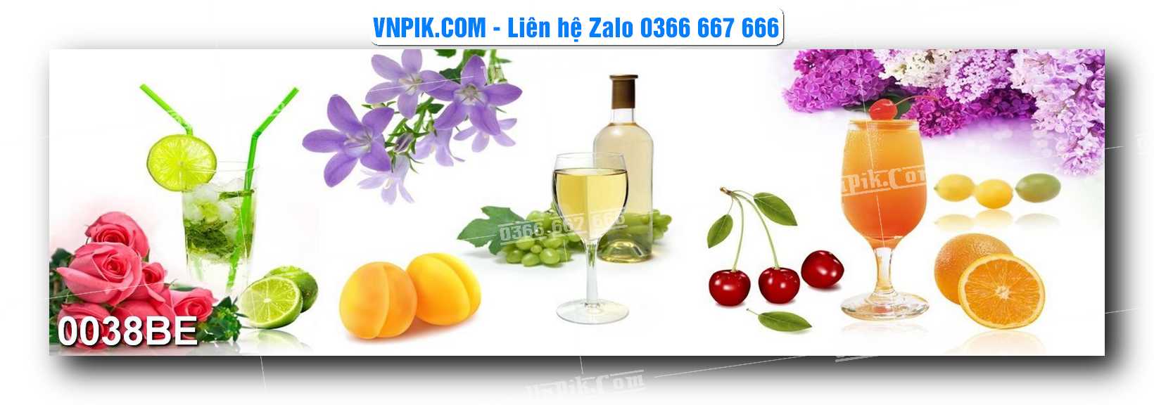 Tranh treo tường trang trí phòng bếp đẹp mã 0038BE