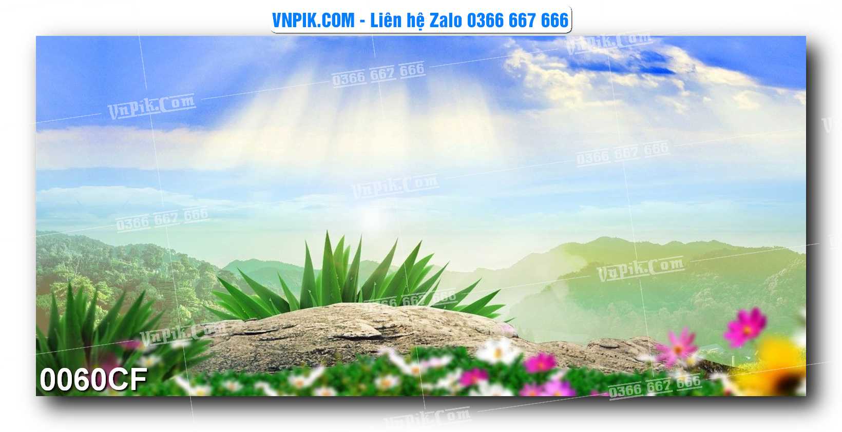 Tranh tường trang trí quán cà phê – trà chanh – trà sữa mã 0060CF