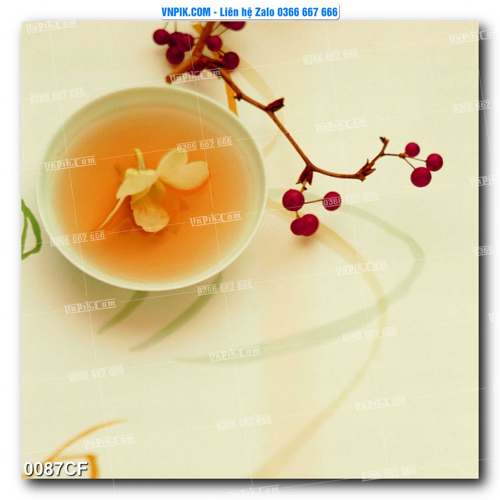 Tranh tường trang trí quán cà phê – trà chanh – trà sữa mã 0087CF