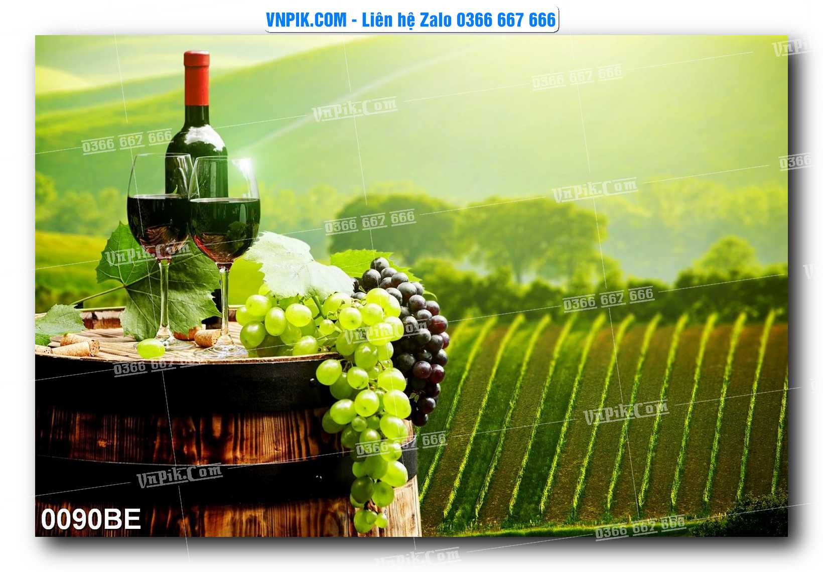 Tranh treo tường trang trí phòng bếp đẹp mã 0090BE