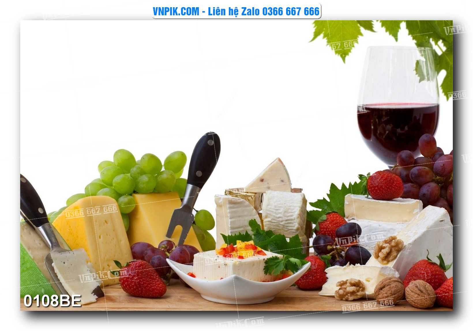Tranh treo tường trang trí phòng bếp đẹp mã 0108BE