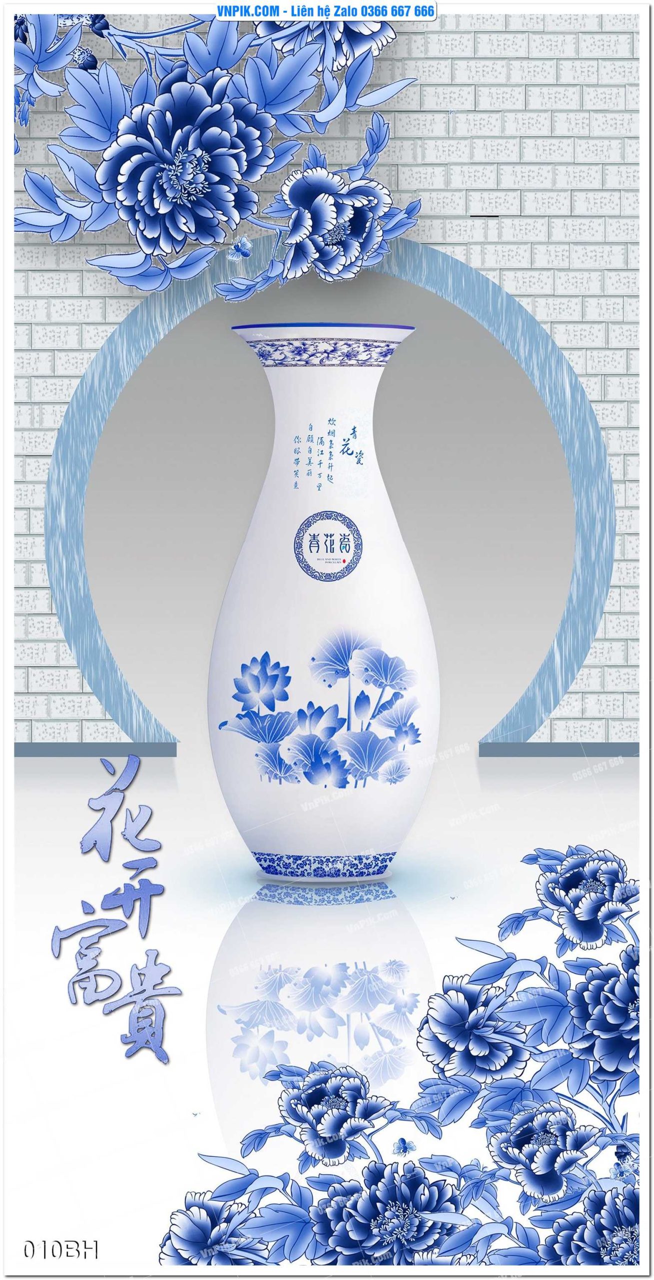 Tranh bình hoa nghệ thuật 010BH
