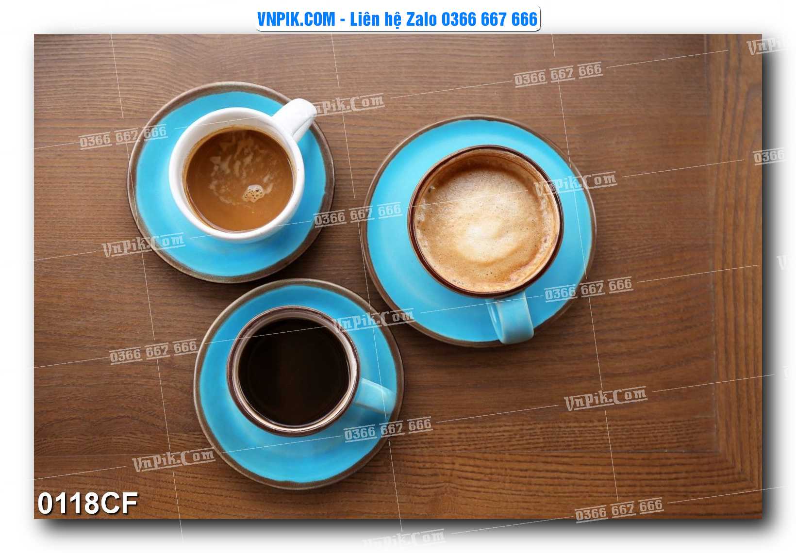 Tranh tường trang trí quán cà phê – trà chanh – trà sữa mã 0118CF