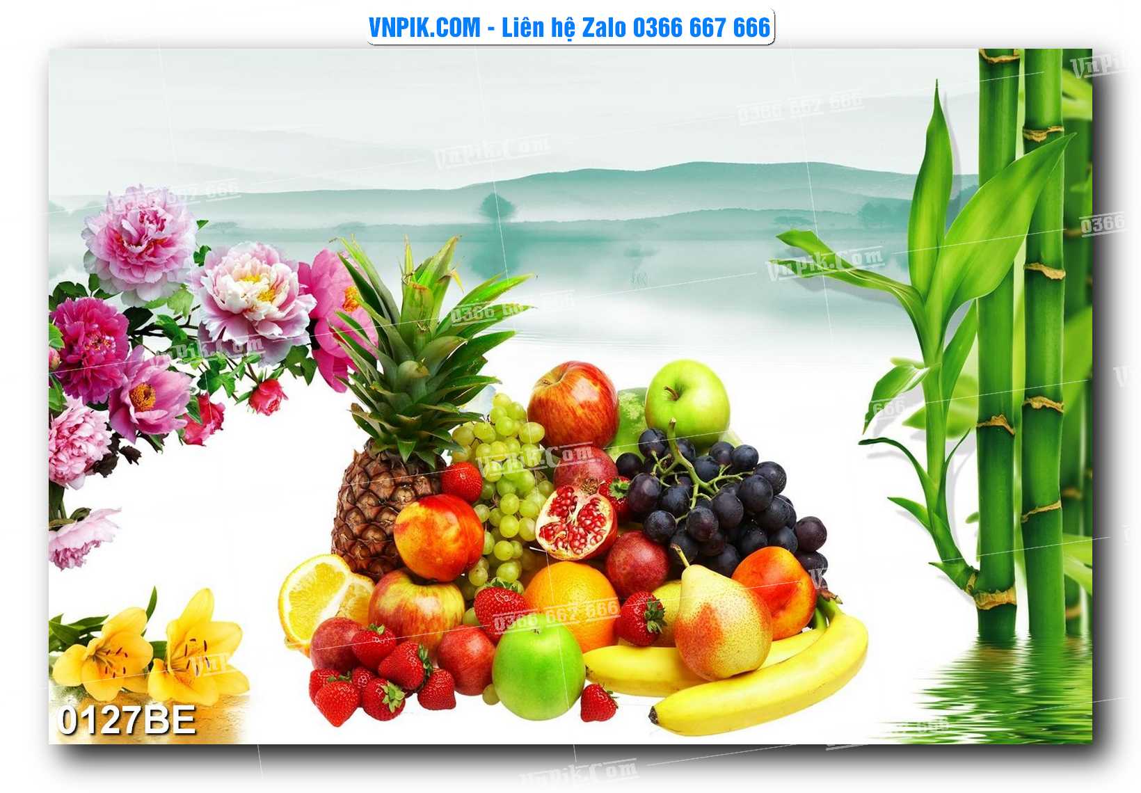 Tranh treo tường trang trí phòng bếp đẹp mã 0127BE