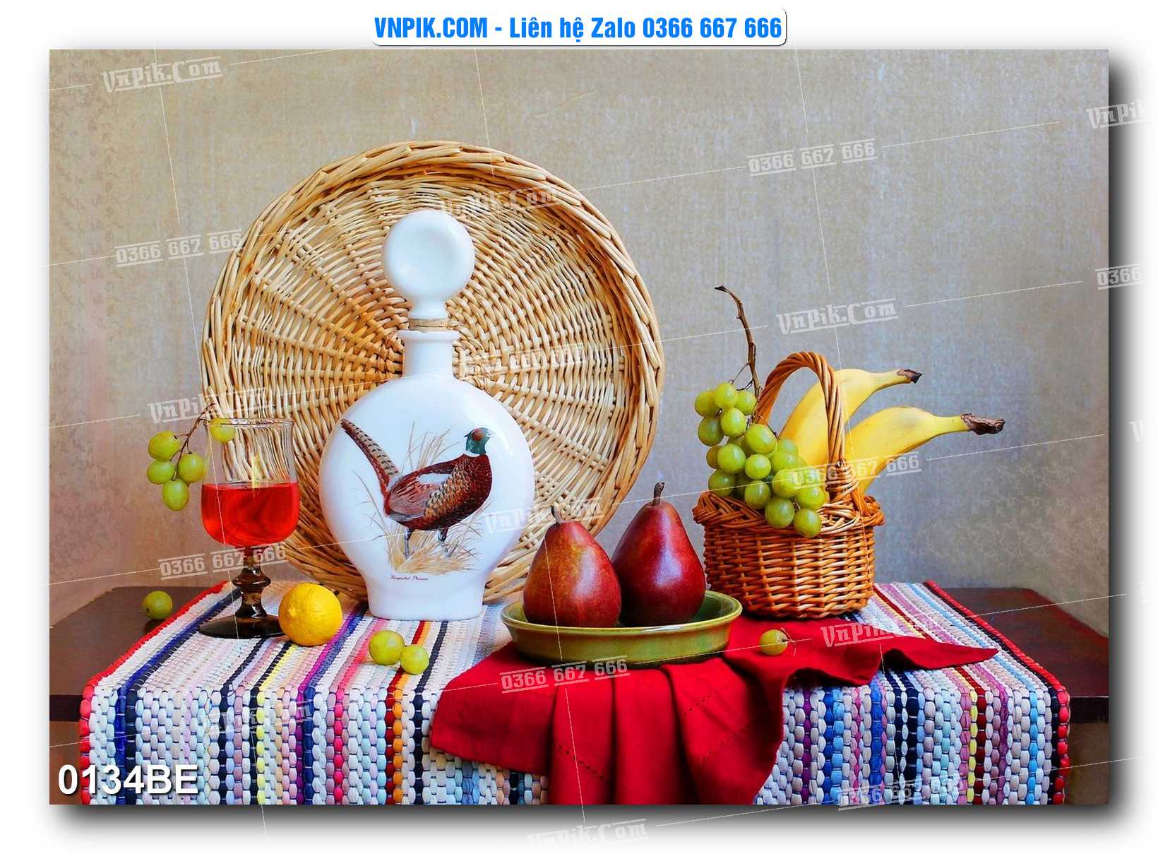 Tranh treo tường trang trí phòng bếp đẹp mã 0134BE