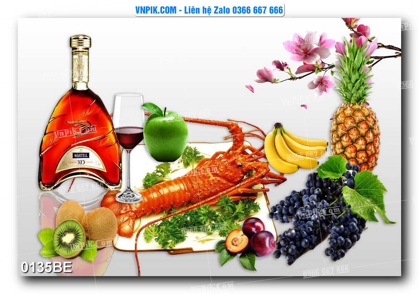 Tranh treo tường trang trí phòng bếp đẹp mã 0135BE