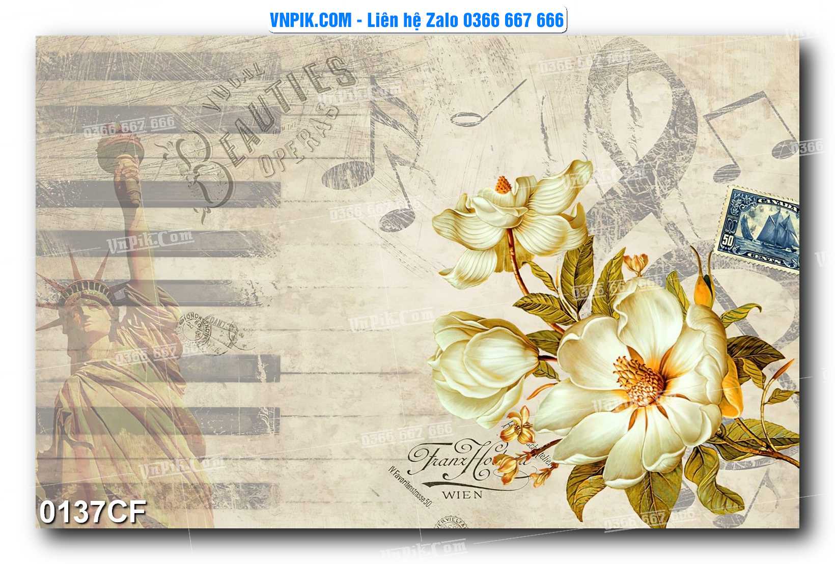 Tranh tường trang trí quán cà phê – trà chanh – trà sữa mã 0137CF