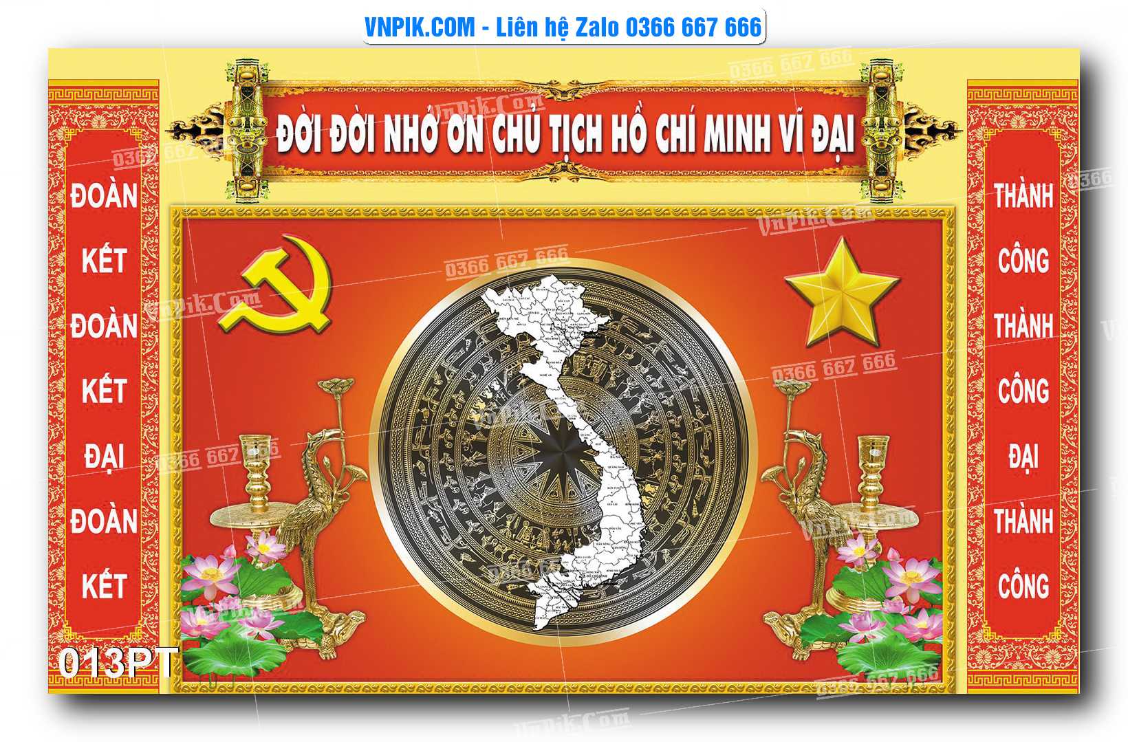 Tranh dán phòng thờ, bàn thờ, tranh mâm ngũ quả mẫu số 013PT