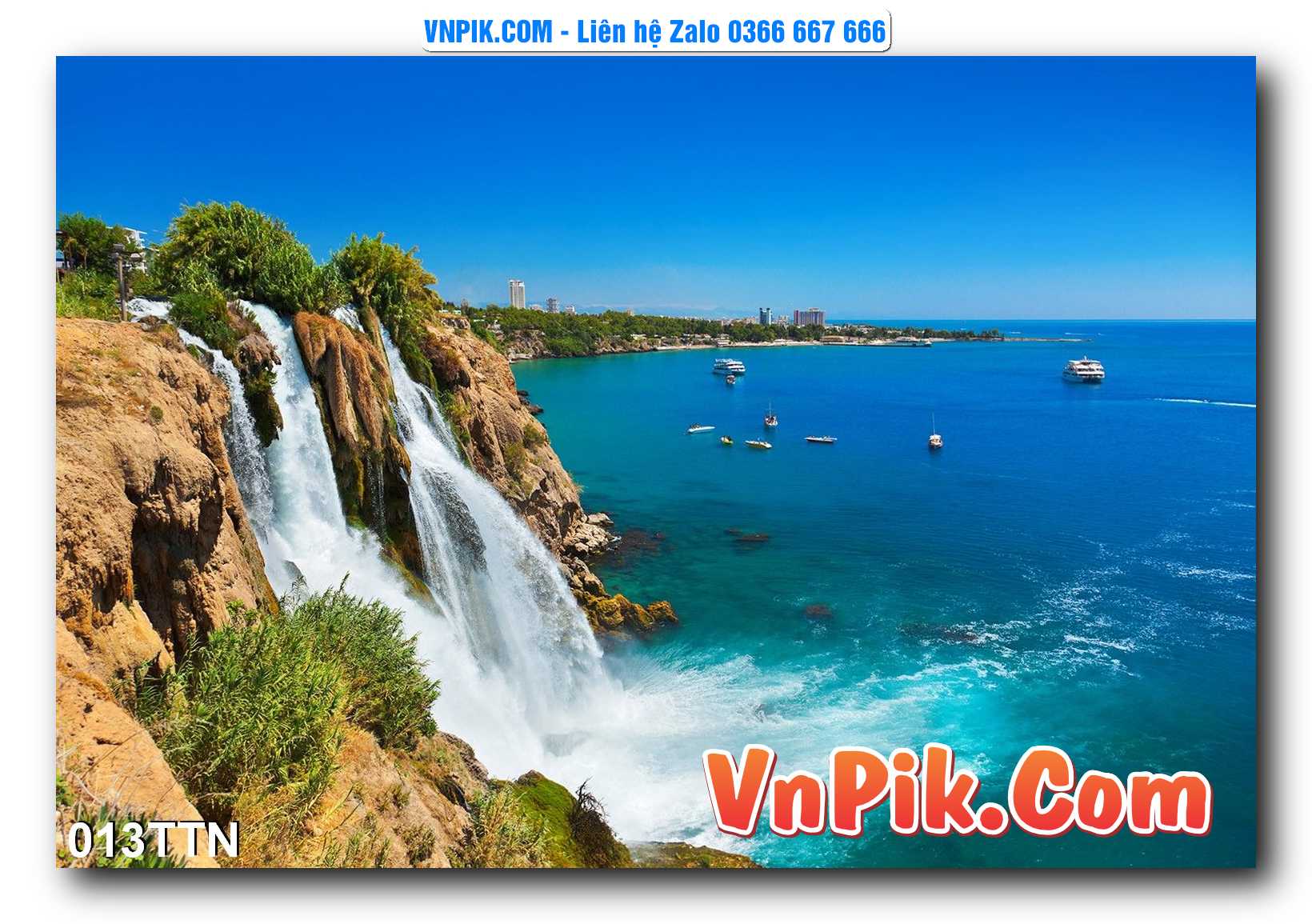 Tranh thác nước – Tranh phong thủy – Tranh treo tường mã 013TTN