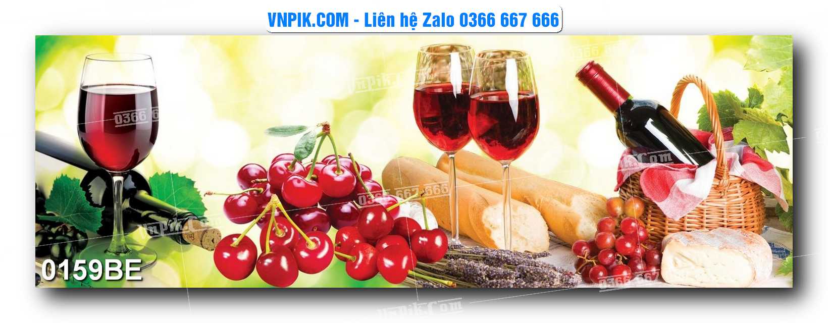 Tranh treo tường trang trí phòng bếp đẹp mã 0159BE