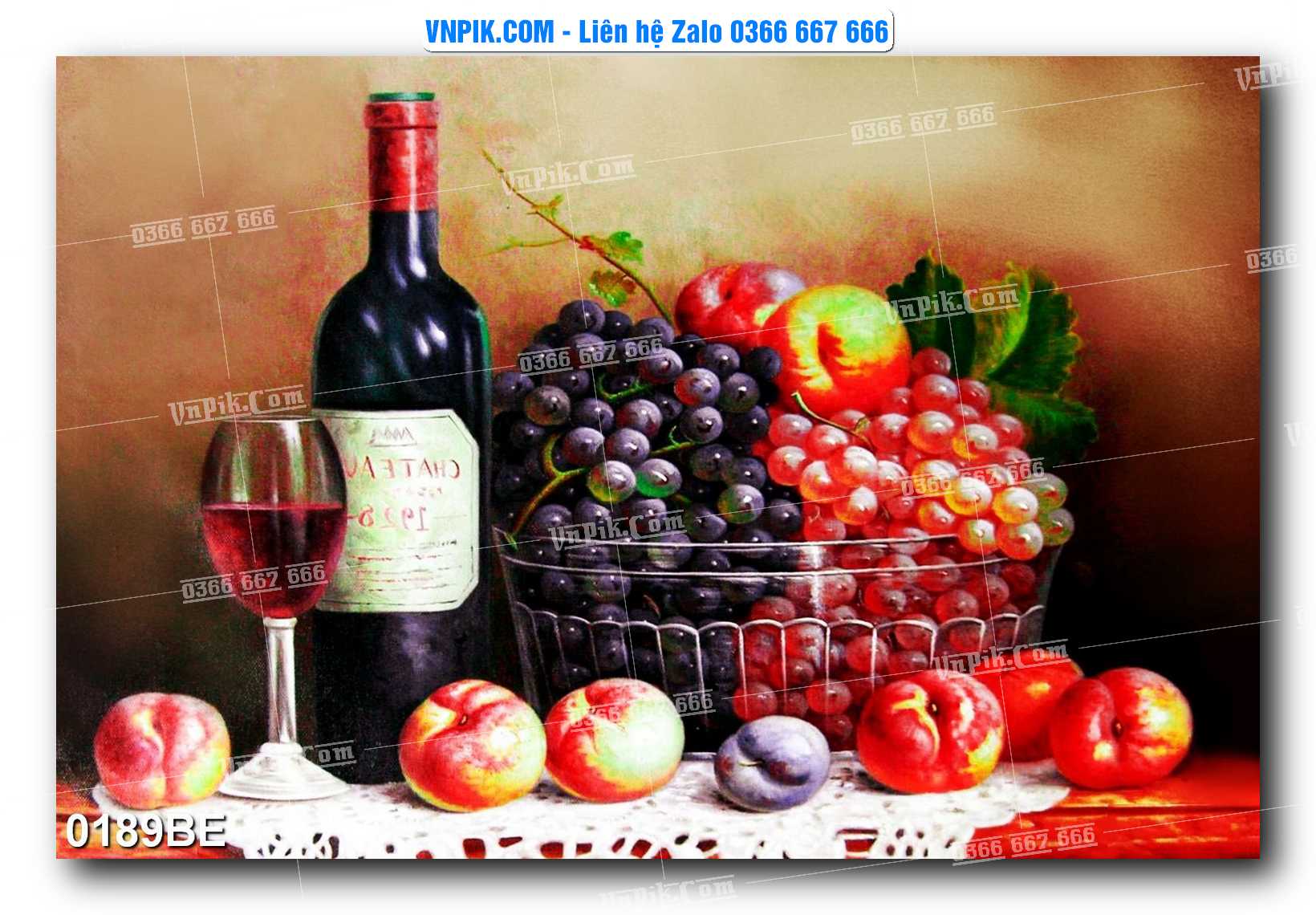 Tranh treo tường trang trí phòng bếp đẹp mã 0189BE