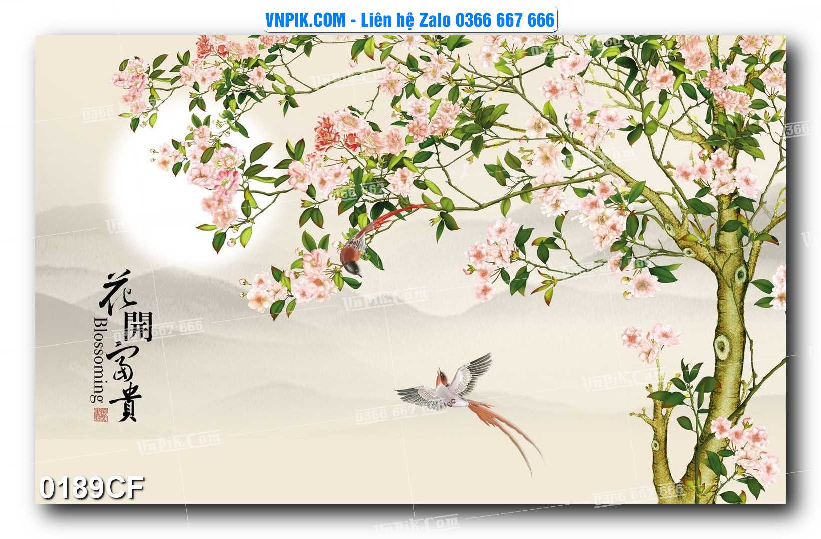 Tranh tường trang trí quán cà phê – trà chanh – trà sữa mã 0189CF