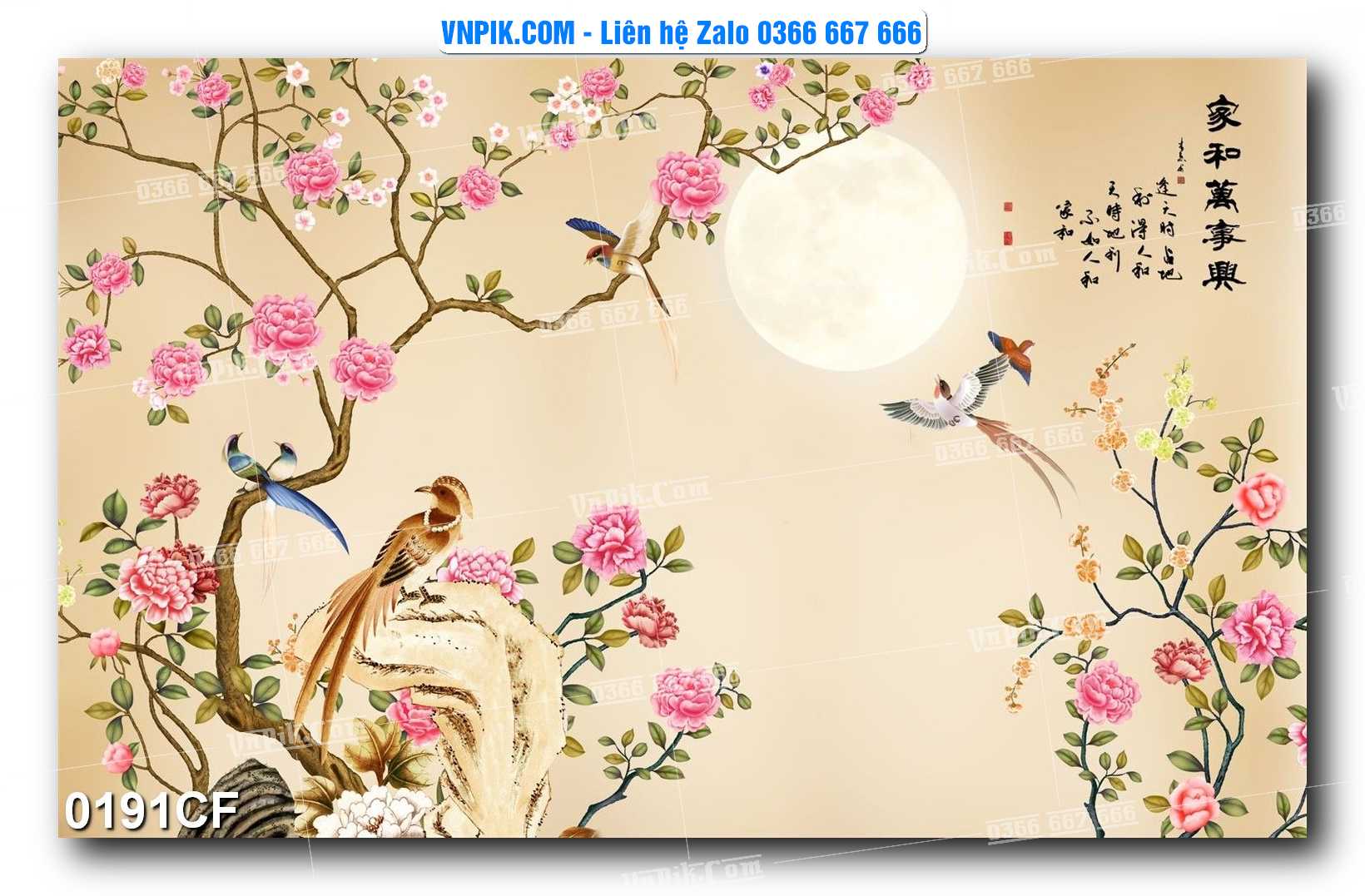 Tranh tường trang trí quán cà phê – trà chanh – trà sữa mã 0191CF