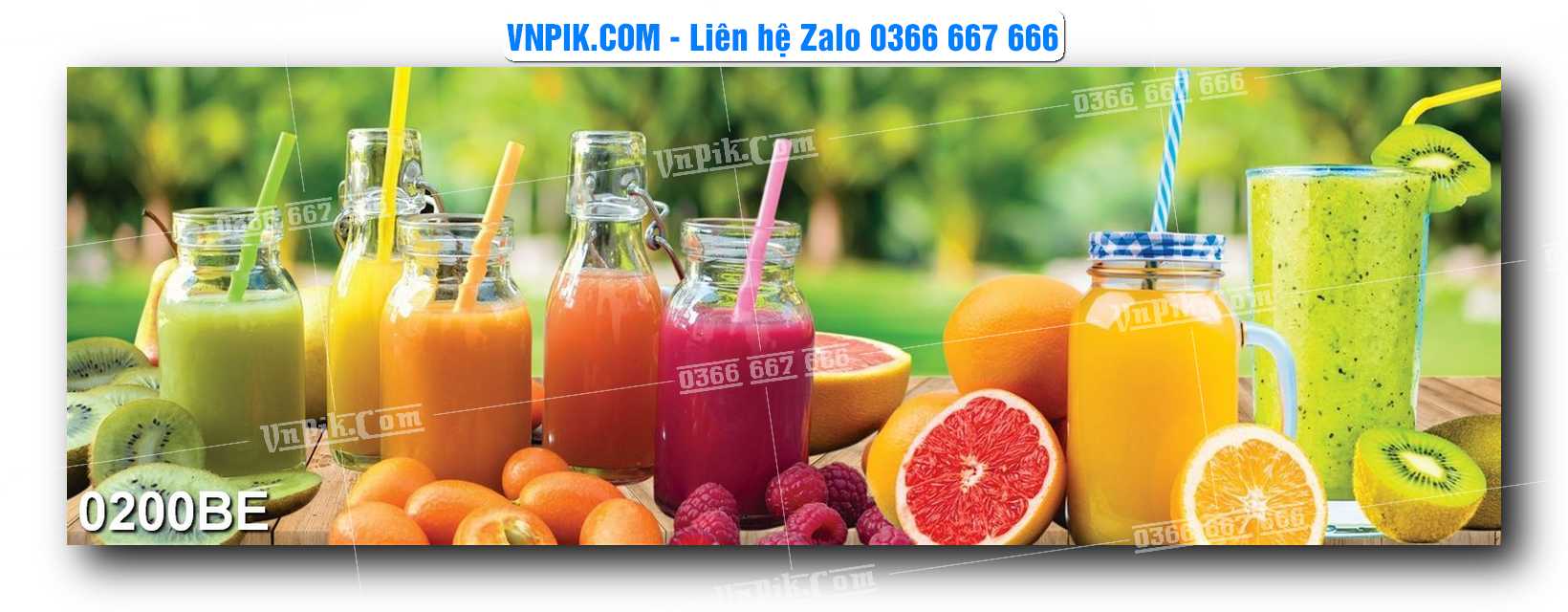 Tranh treo tường trang trí phòng bếp đẹp mã 0200BE