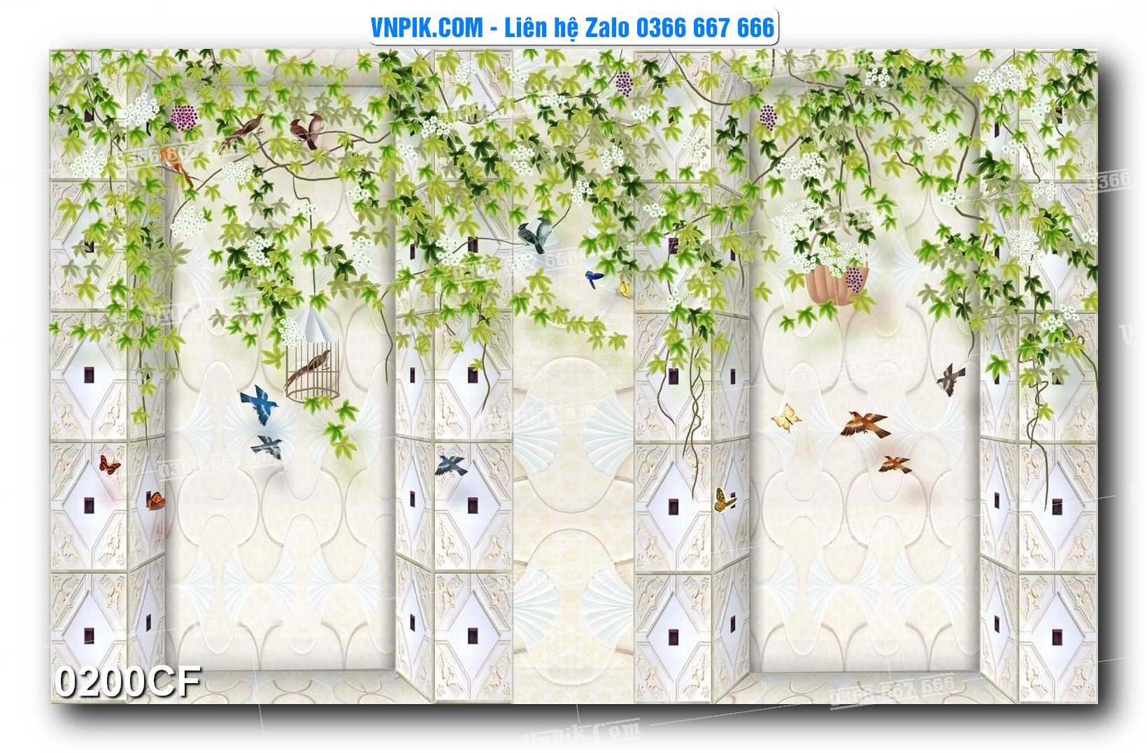 Tranh tường trang trí quán cà phê – trà chanh – trà sữa mã 0200CF