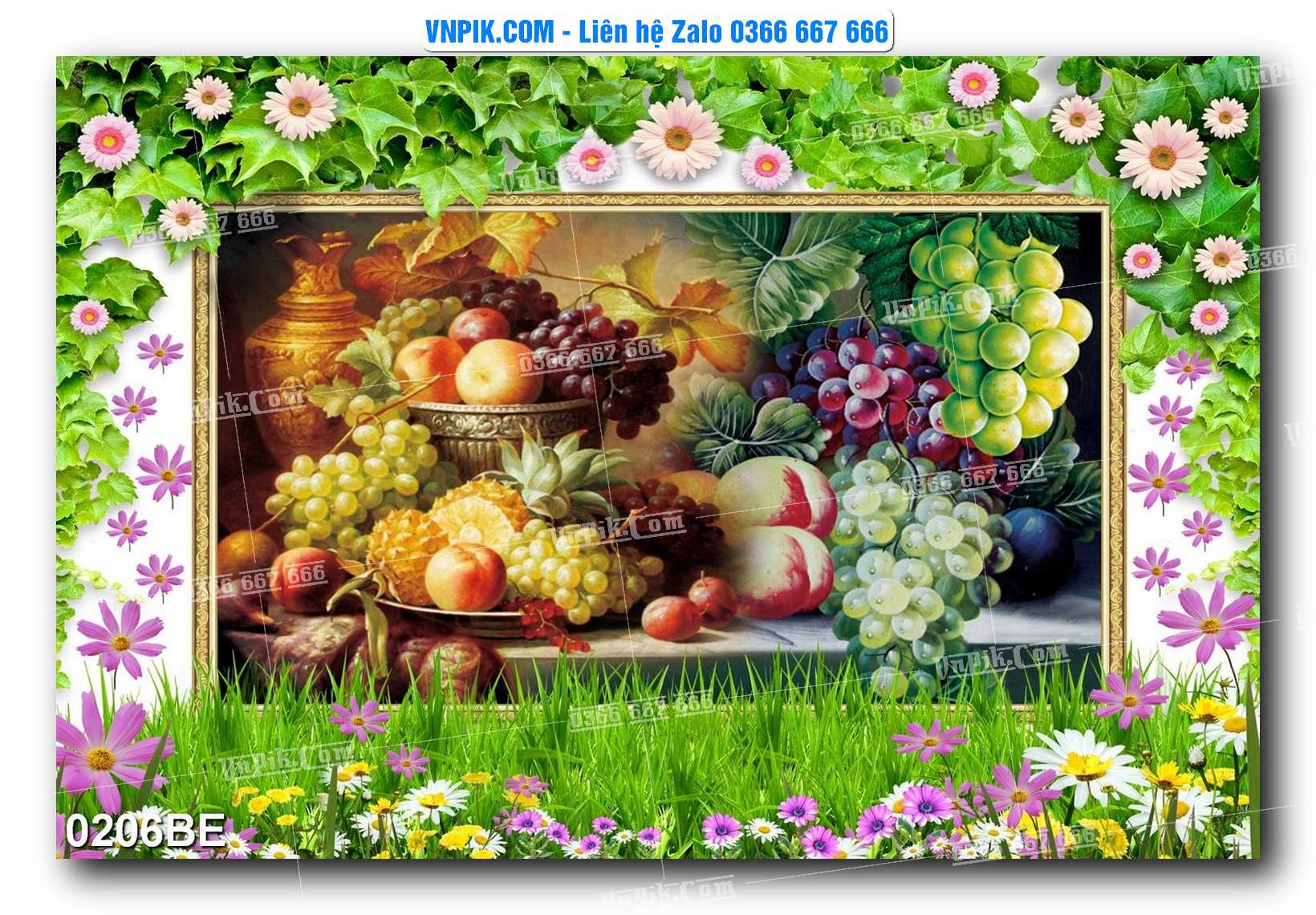 Tranh treo tường trang trí phòng bếp đẹp mã 0206BE