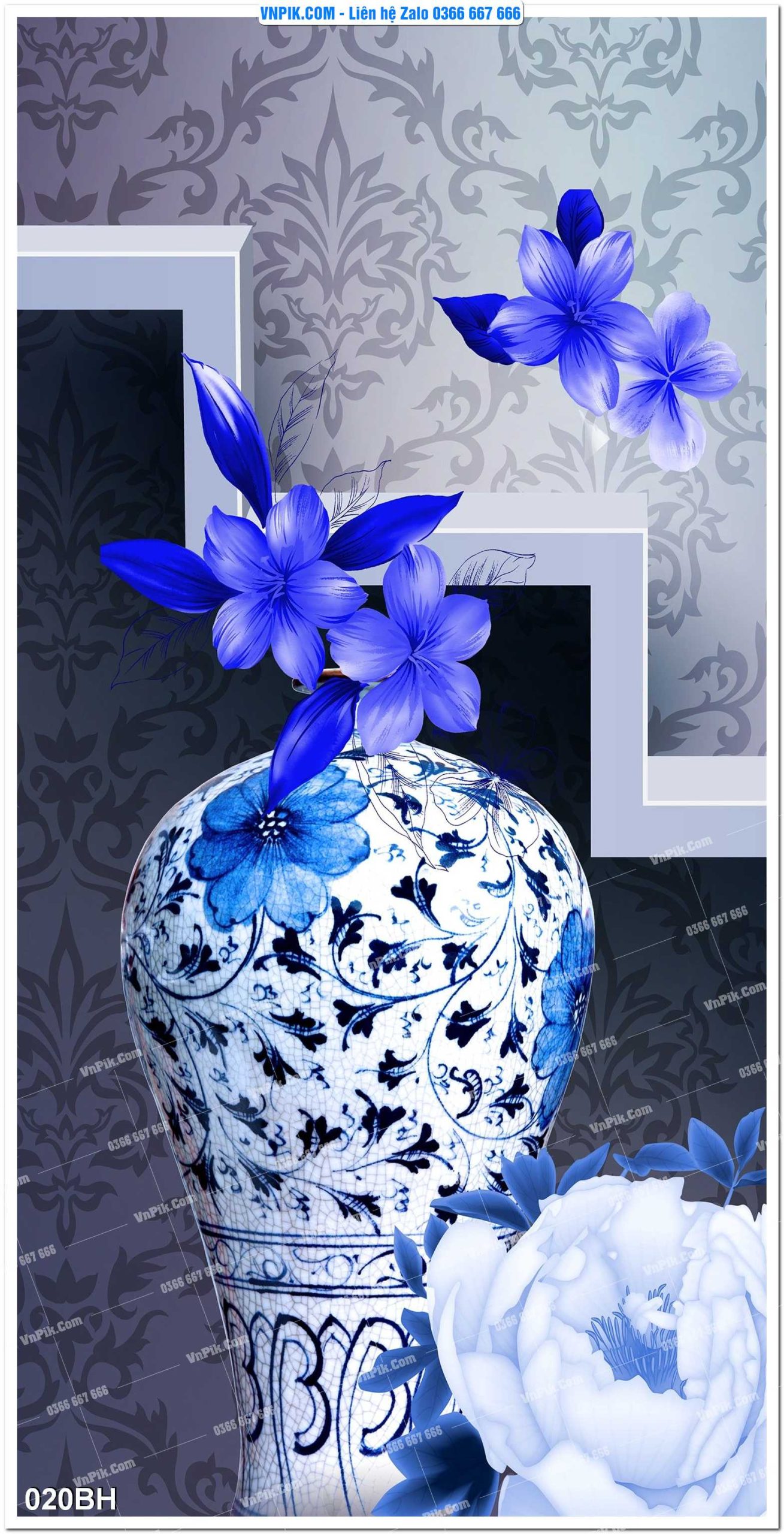 Tranh bình hoa nghệ thuật 020BH