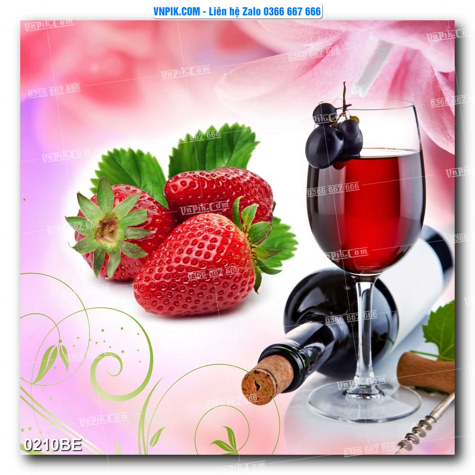 Tranh treo tường trang trí phòng bếp đẹp mã 0210BE