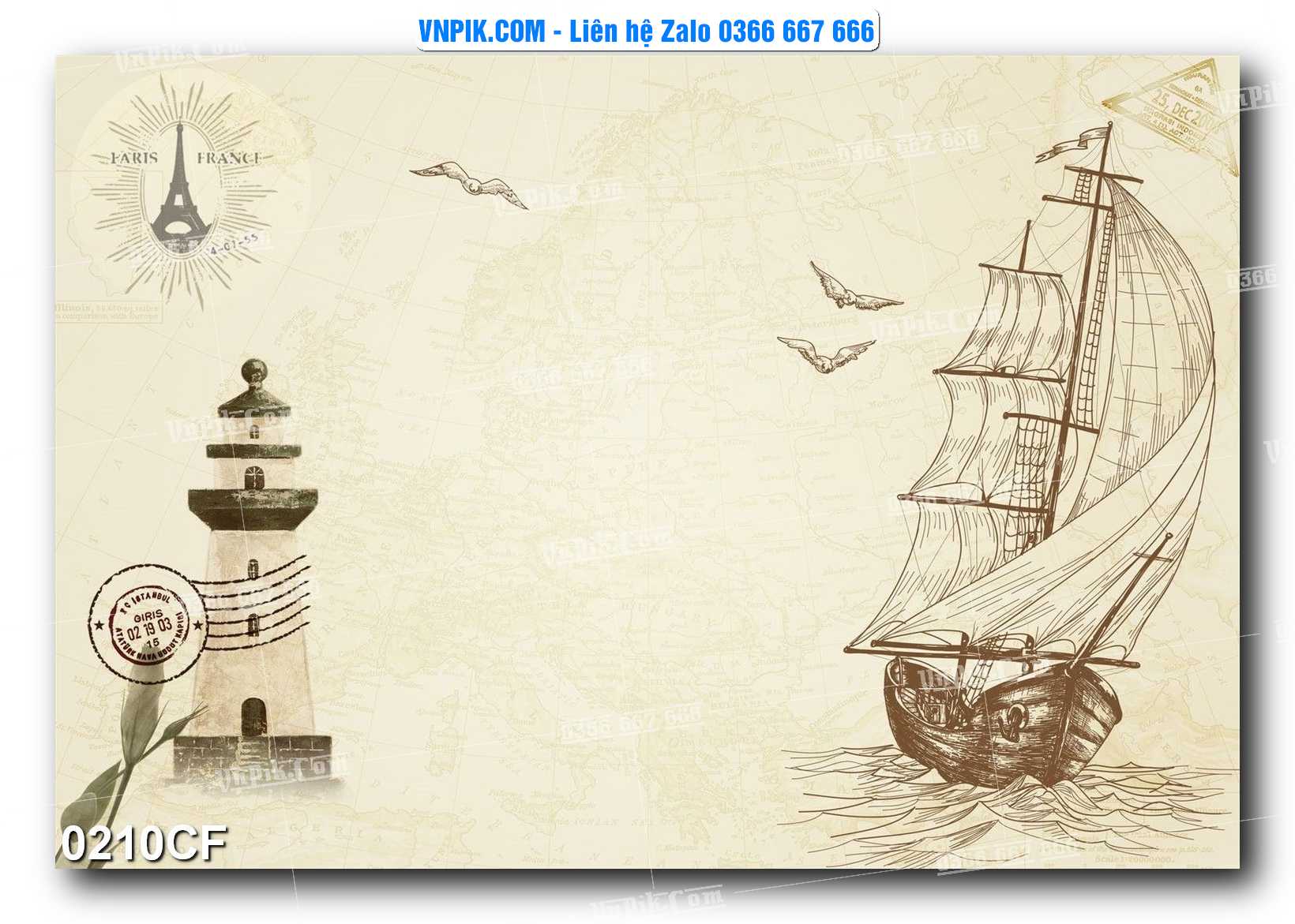 Tranh tường trang trí quán cà phê – trà chanh – trà sữa mã 0210CF