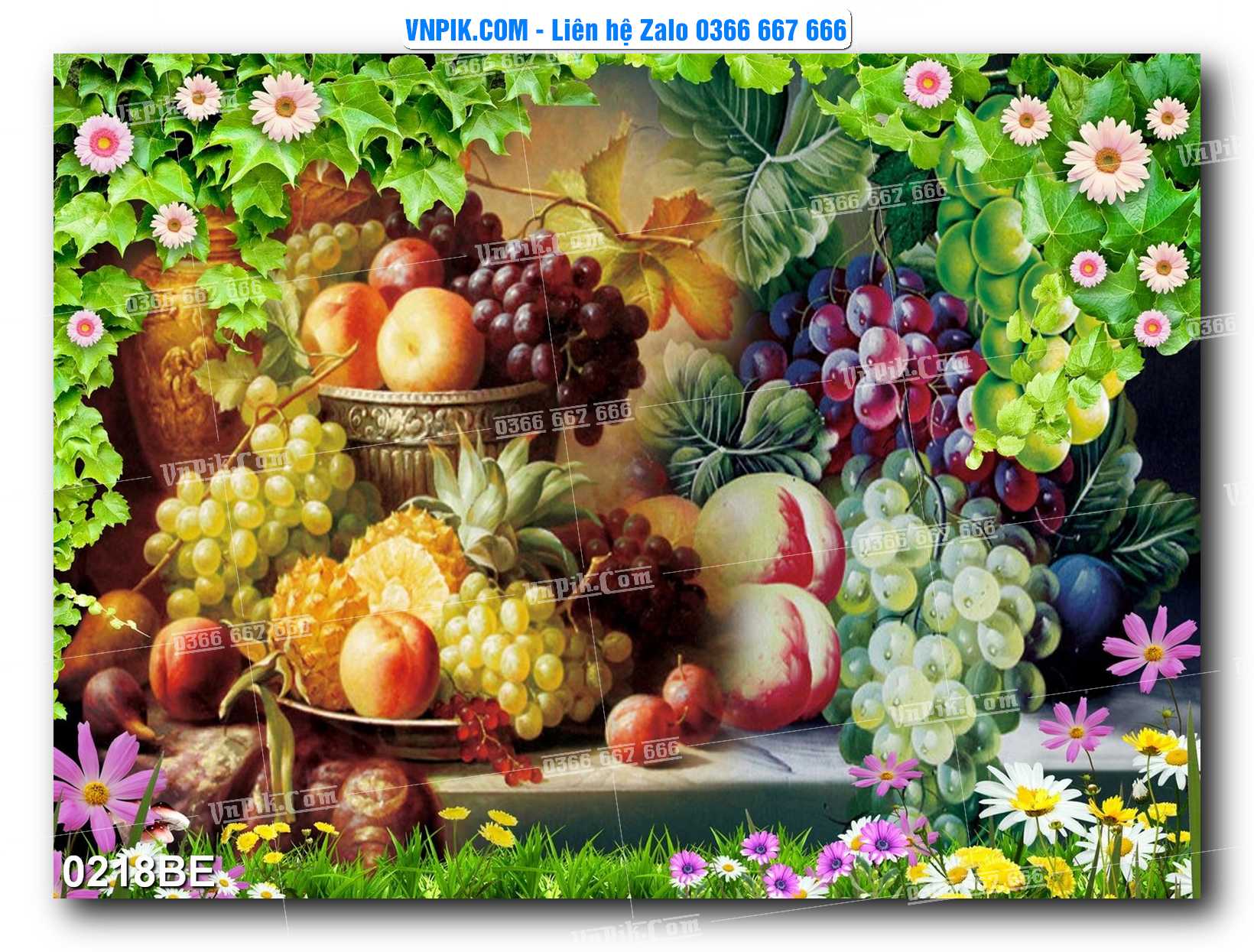 Tranh treo tường trang trí phòng bếp đẹp mã 0218BE