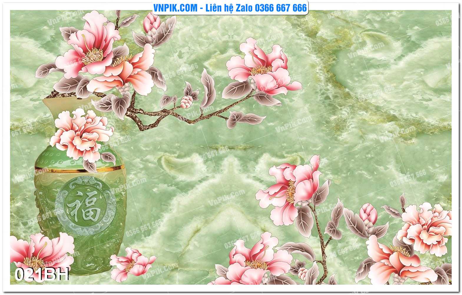 Tranh bình hoa nghệ thuật 021BH