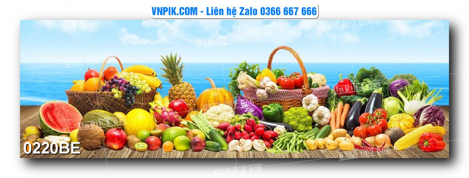 Tranh treo tường trang trí phòng bếp đẹp mã 0220BE