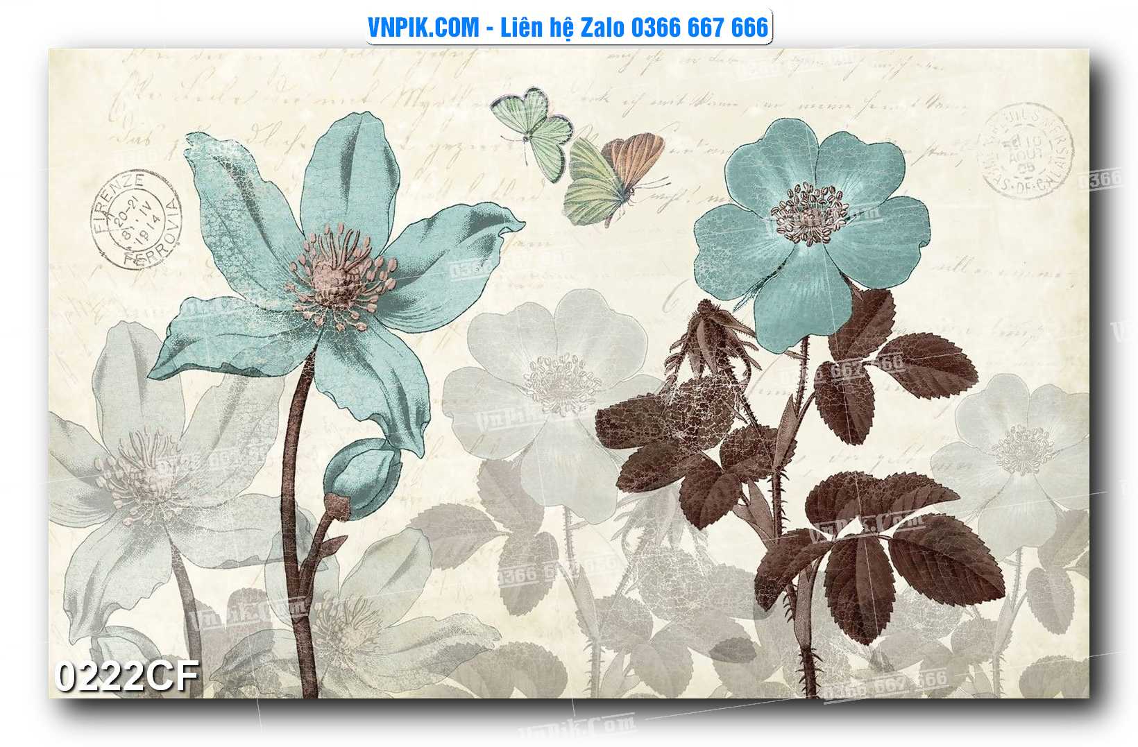 Tranh tường trang trí quán cà phê – trà chanh – trà sữa mã 0222CF