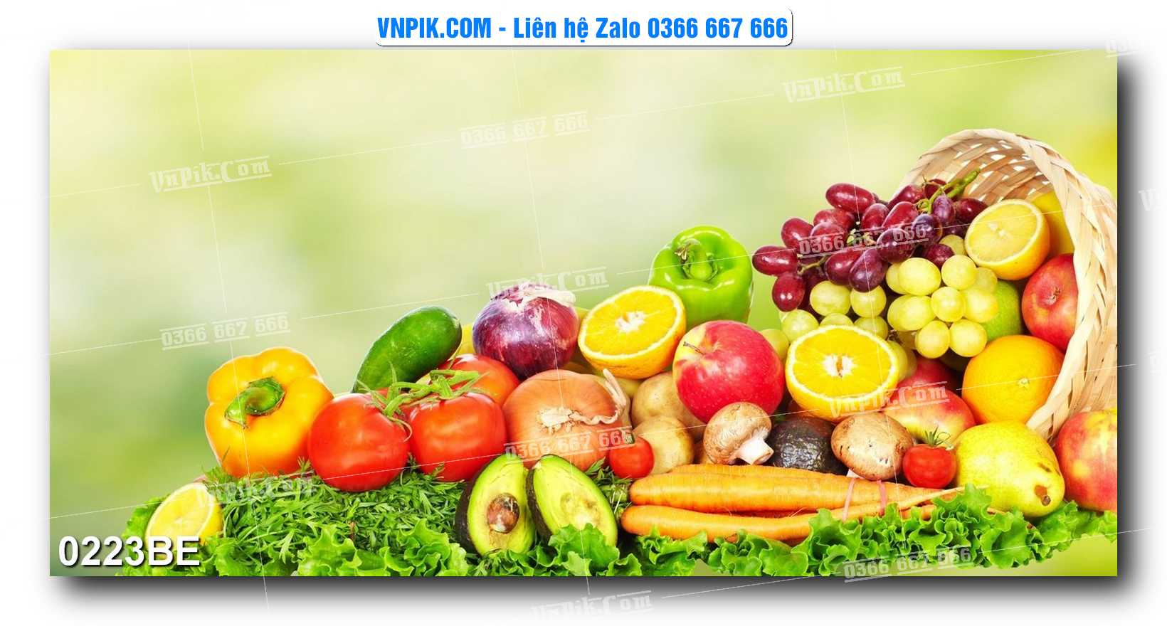 Tranh treo tường trang trí phòng bếp đẹp mã 0223BE