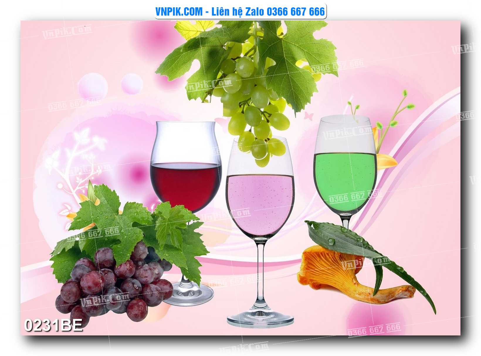 Tranh treo tường trang trí phòng bếp đẹp mã 0231BE