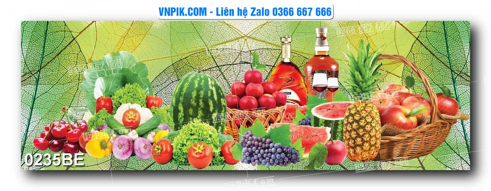 Tranh treo tường trang trí phòng bếp đẹp mã 0235BE