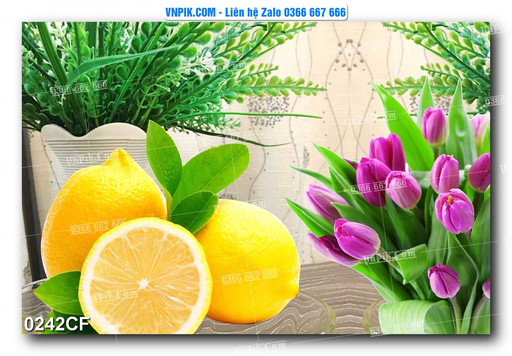 Tranh tường trang trí quán cà phê – trà chanh – trà sữa mã 0242CF