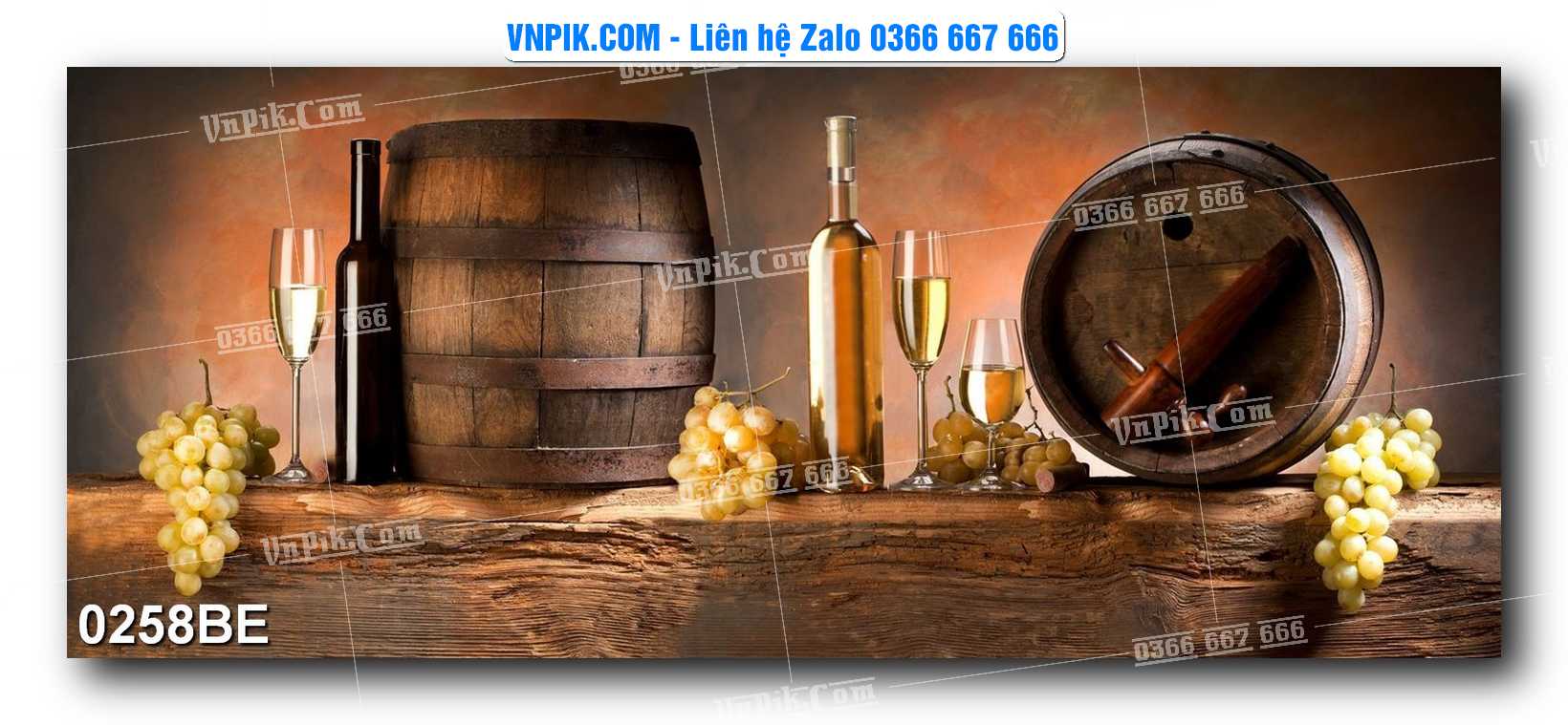 Tranh treo tường trang trí phòng bếp đẹp mã 0258BE