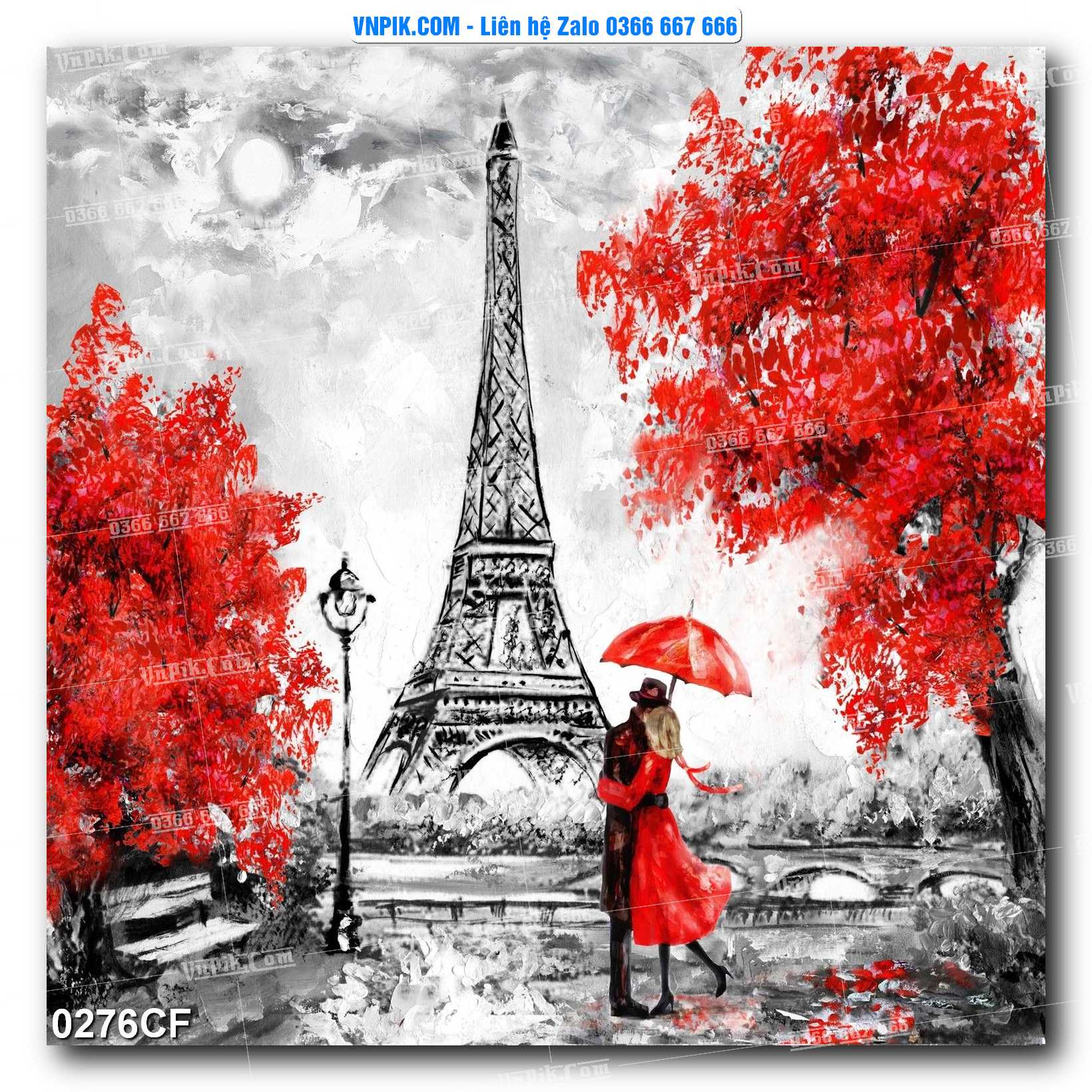 Tranh tường trang trí quán cà phê – trà chanh – trà sữa mã 0276CF
