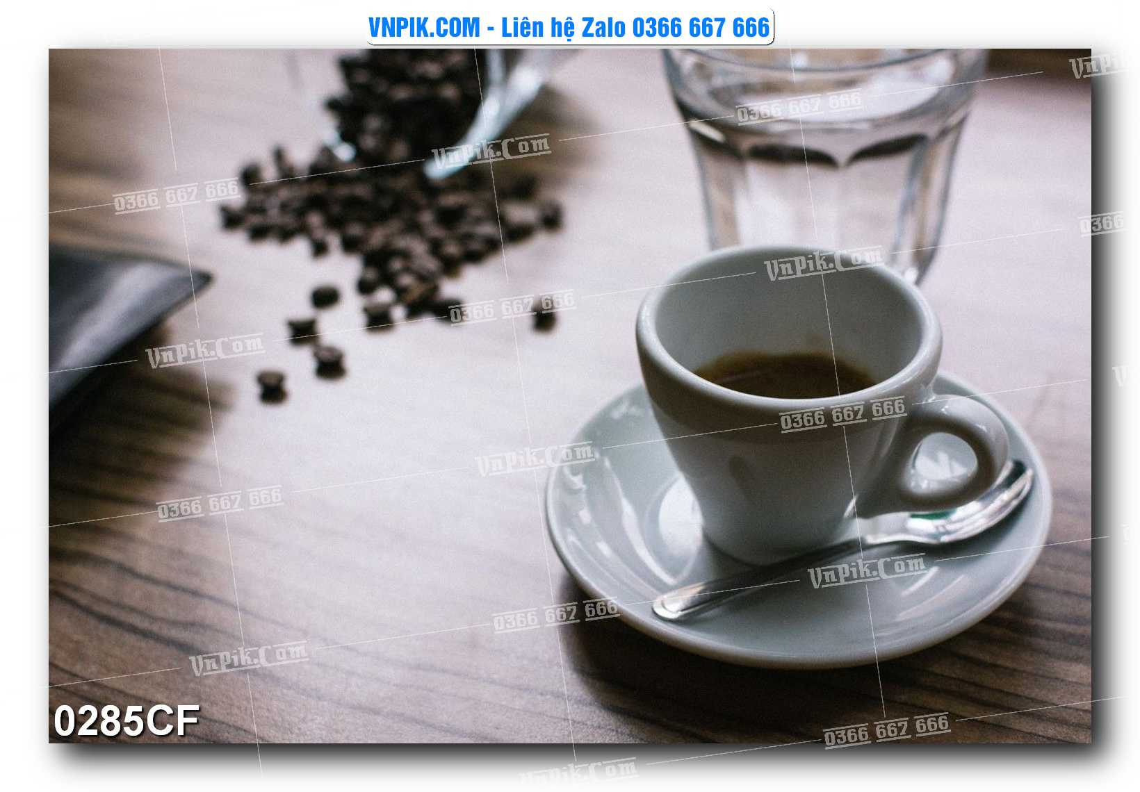 Tranh tường trang trí quán cà phê – trà chanh – trà sữa mã 0285CF
