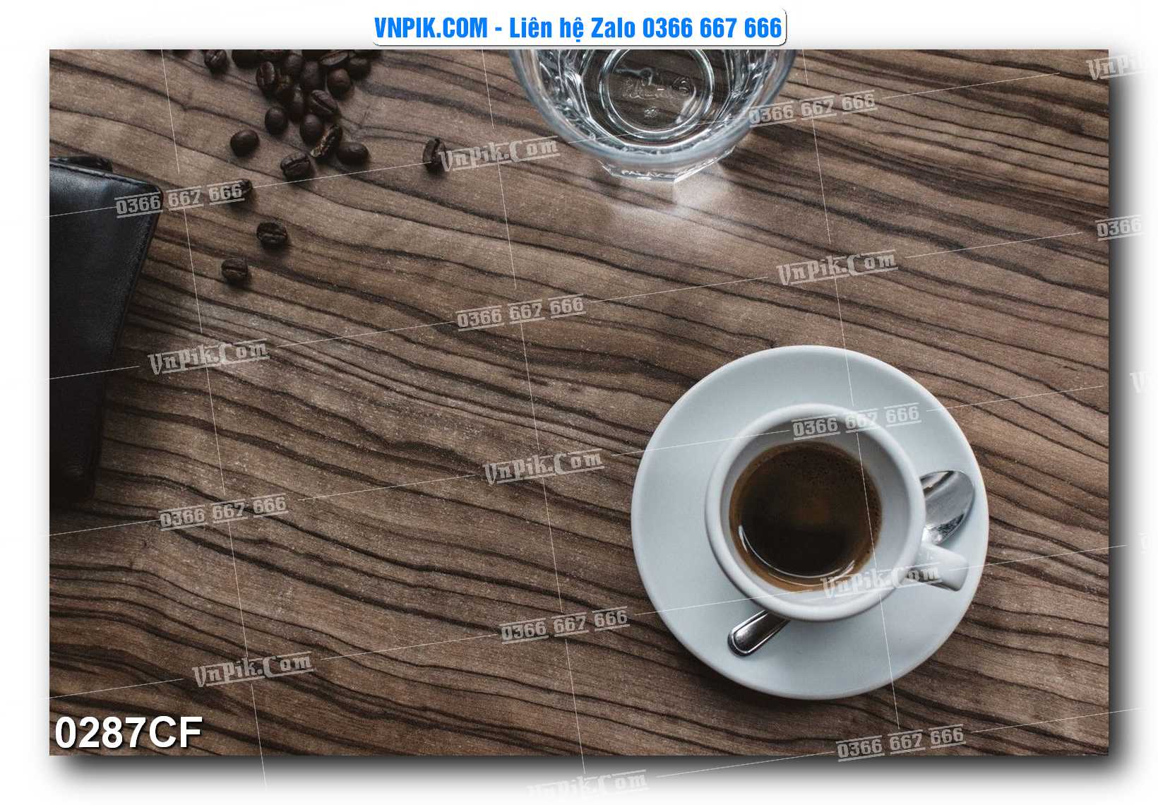 Tranh tường trang trí quán cà phê – trà chanh – trà sữa mã 0287CF