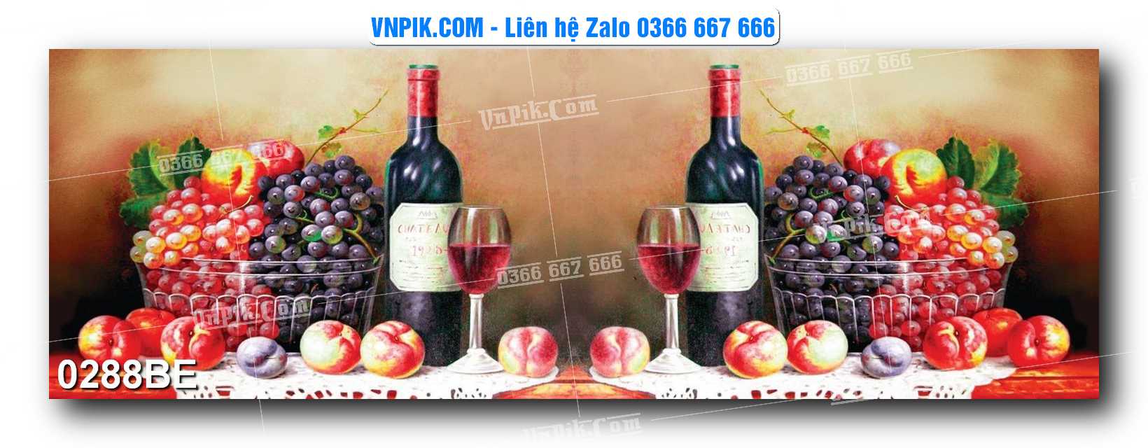 Tranh treo tường trang trí phòng bếp đẹp mã 0288BE