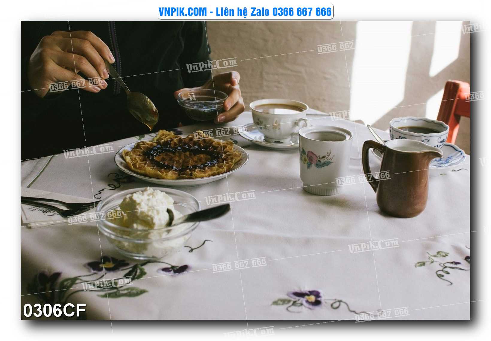 Tranh tường trang trí quán cà phê – trà chanh – trà sữa mã 0306CF