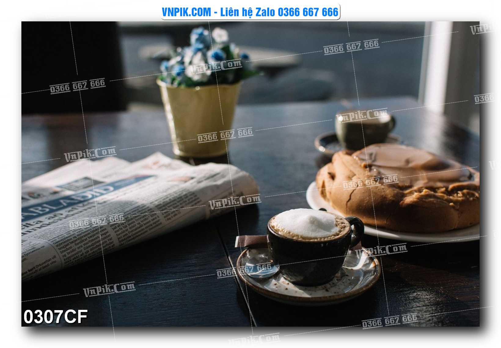 Tranh tường trang trí quán cà phê – trà chanh – trà sữa mã 0307CF
