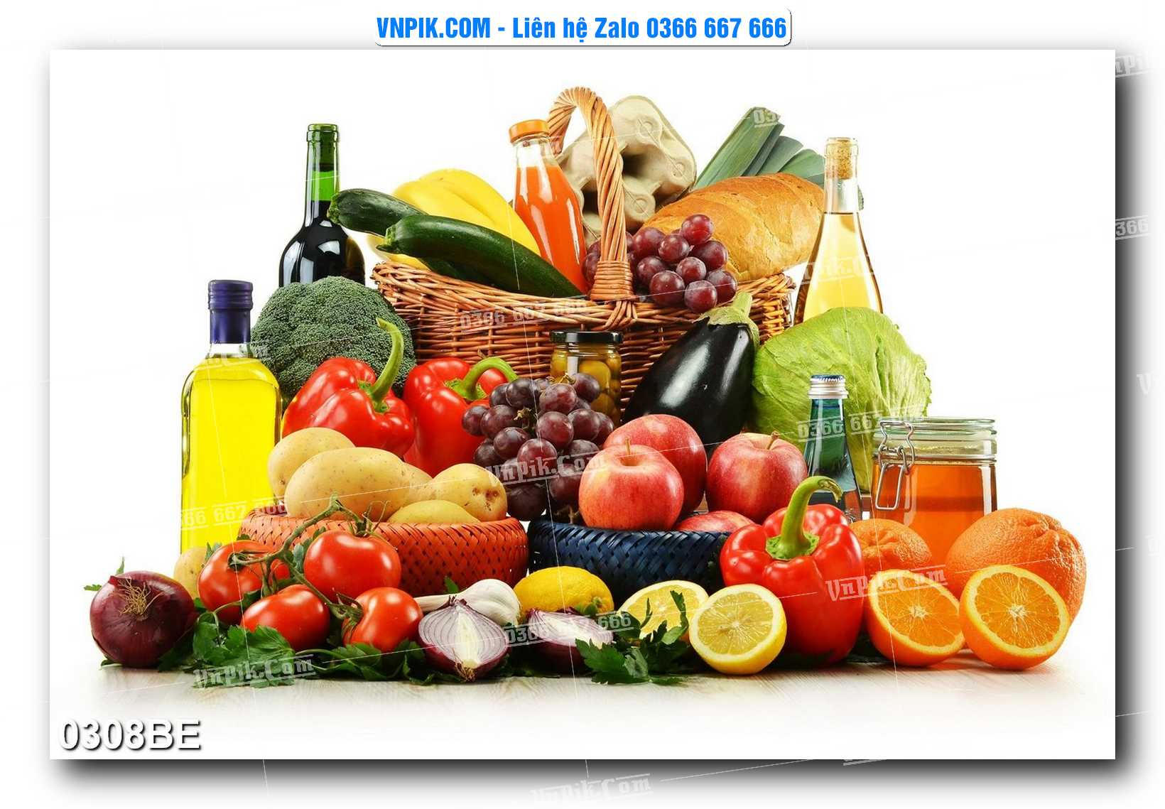 Tranh treo tường trang trí phòng bếp đẹp mã 0308BE
