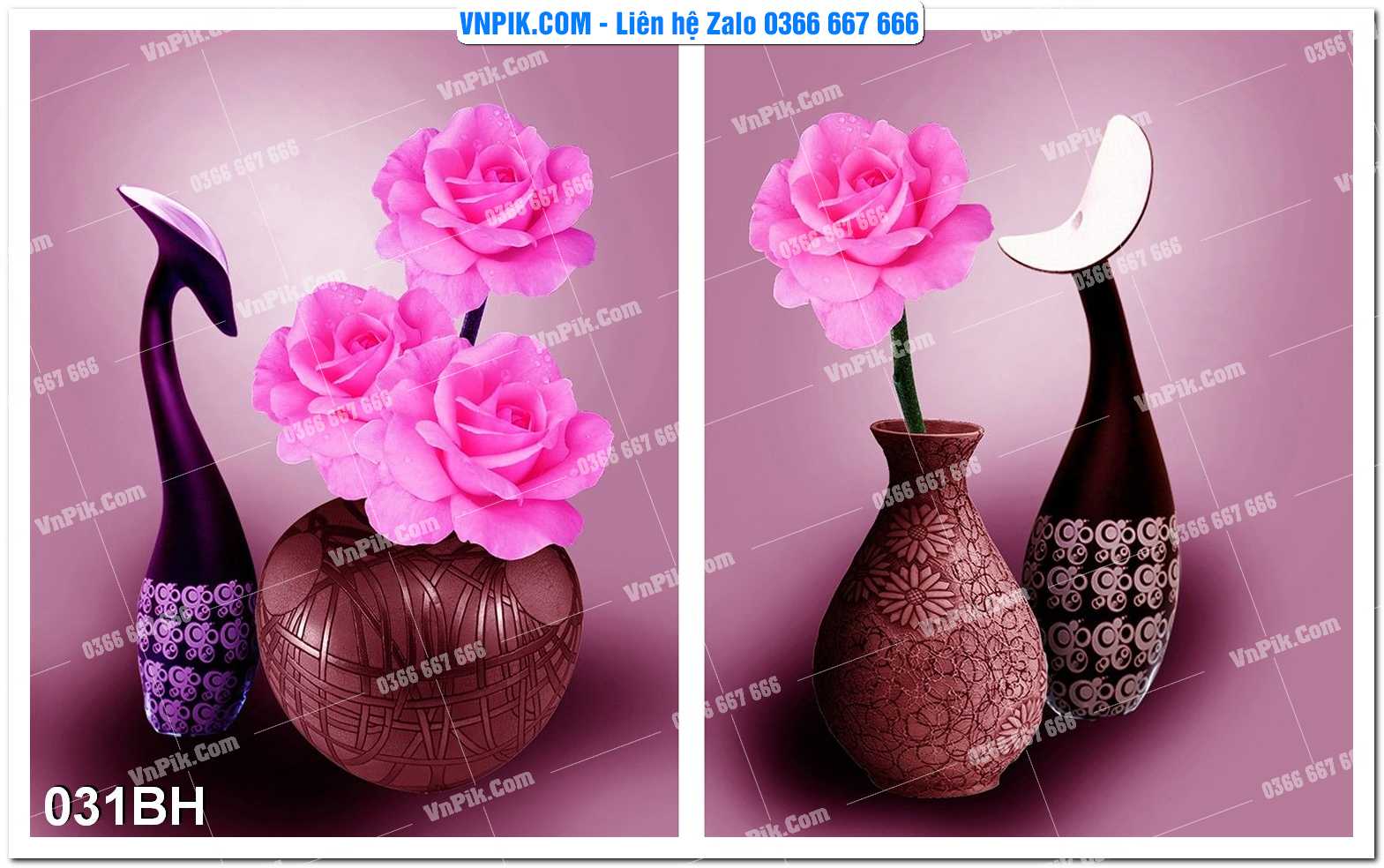 Tranh bình hoa nghệ thuật 031BH