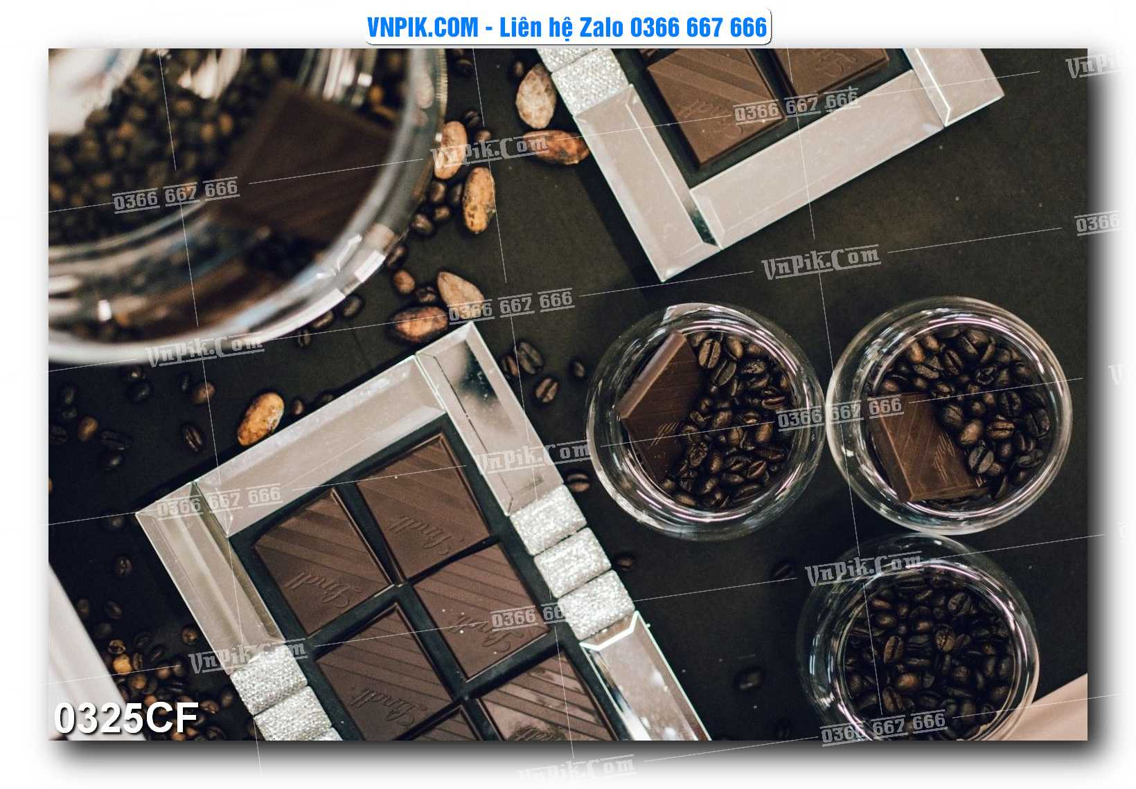 Tranh tường trang trí quán cà phê – trà chanh – trà sữa mã 0325CF