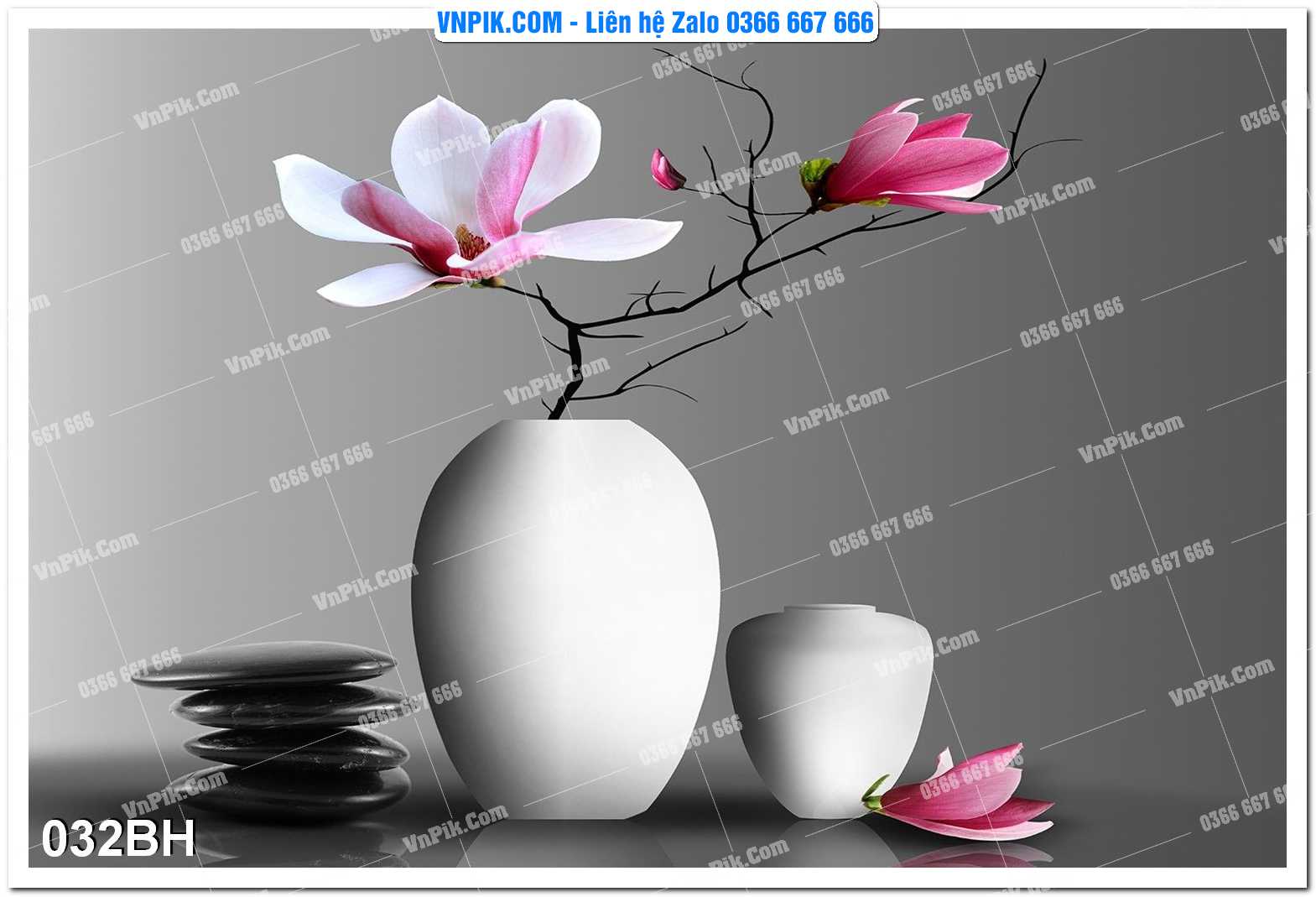 Tranh bình hoa nghệ thuật 032BH